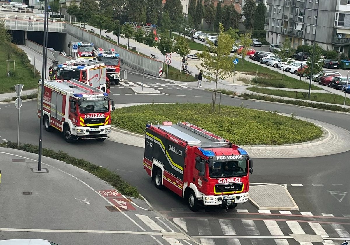 Gasilci v Mariboru