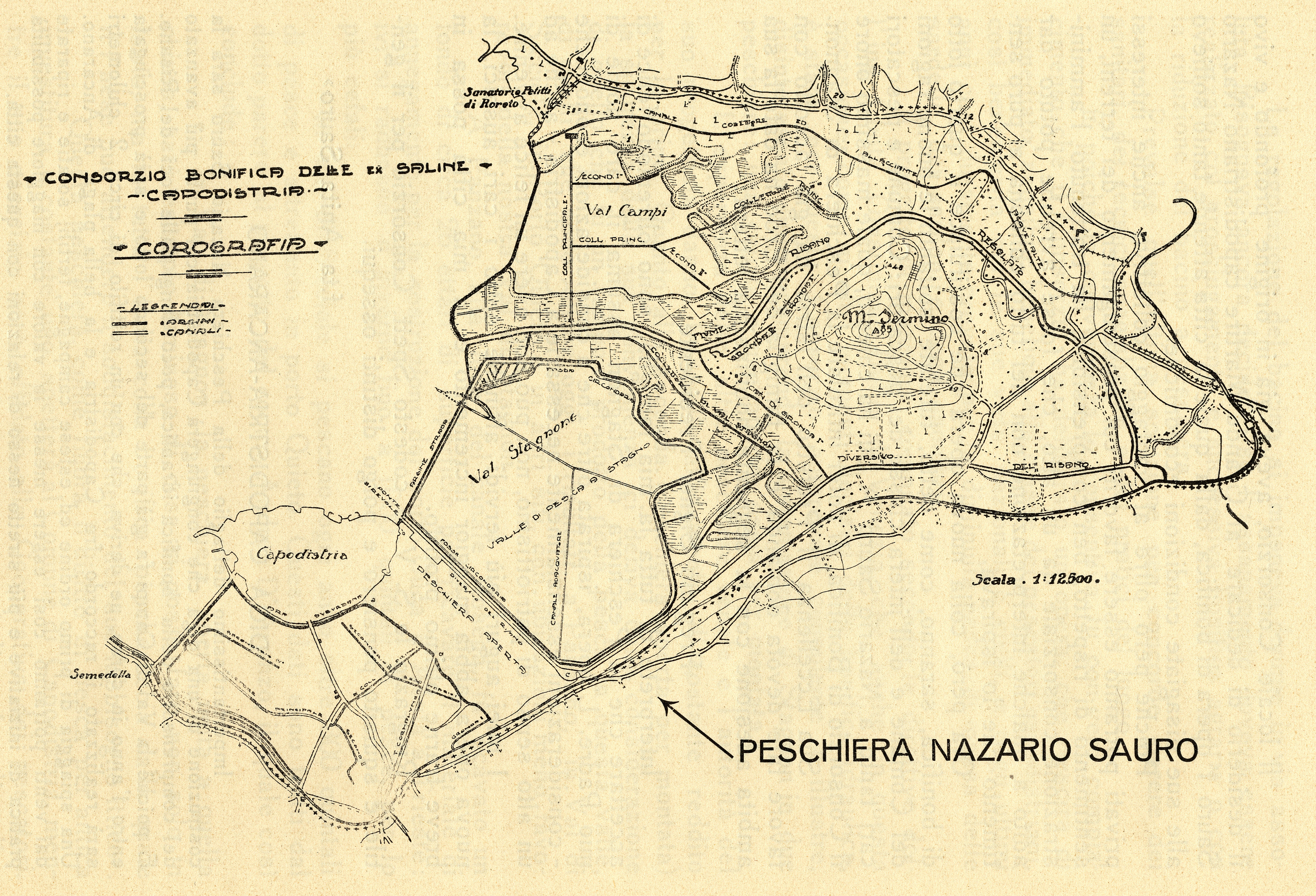 Načrta za bonifikacijo (izboljšavo tal) koprskega zaliva (1921)