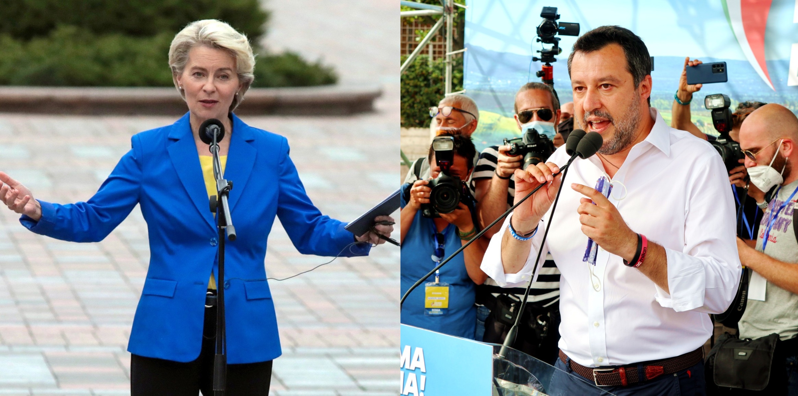 Ursula von der Leyen in Matteo Salvini