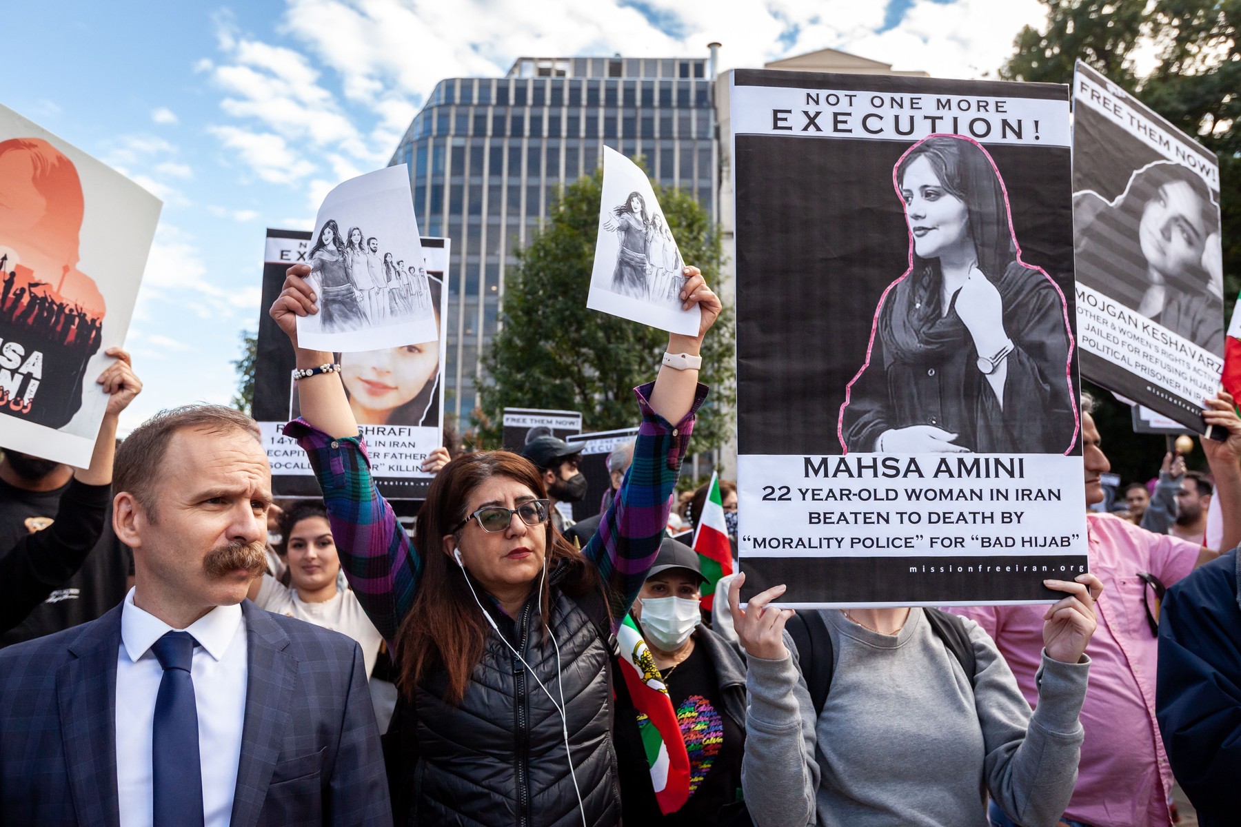 Vigil for Mahsa Amini in Washington, DC, United States - 24 Sep 2022