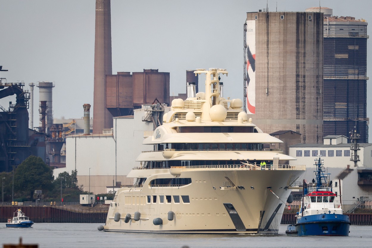 superjahta, dilbar, bremen, nemčija