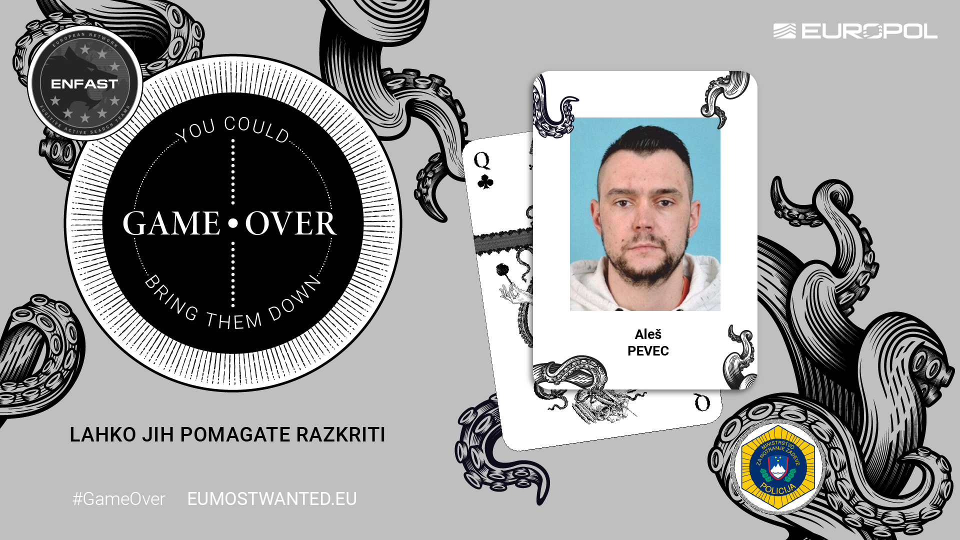 Aleš Pevec, Eu most wanted