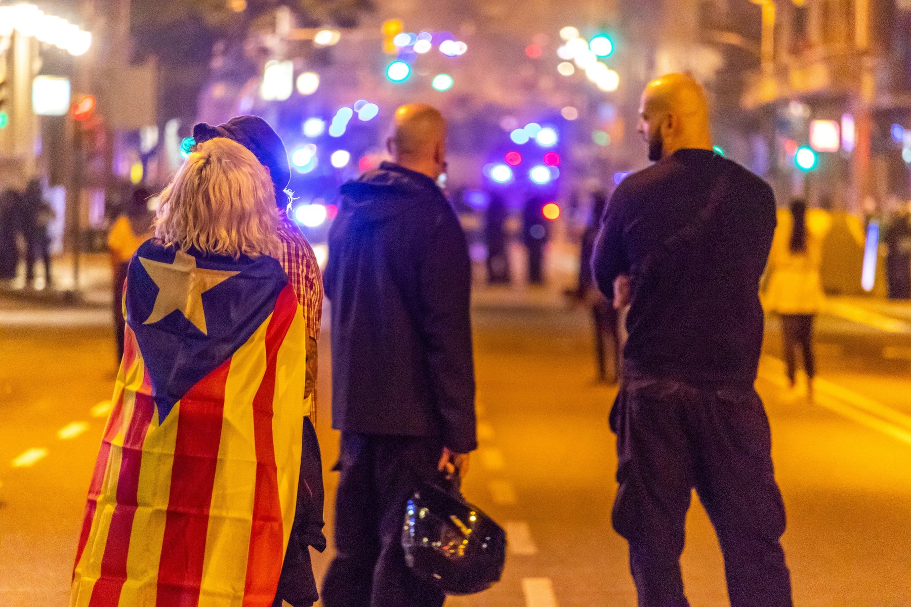 Katalonija, protest, Barcelona
