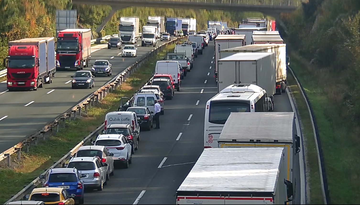 zastoj, primorska avtocesta