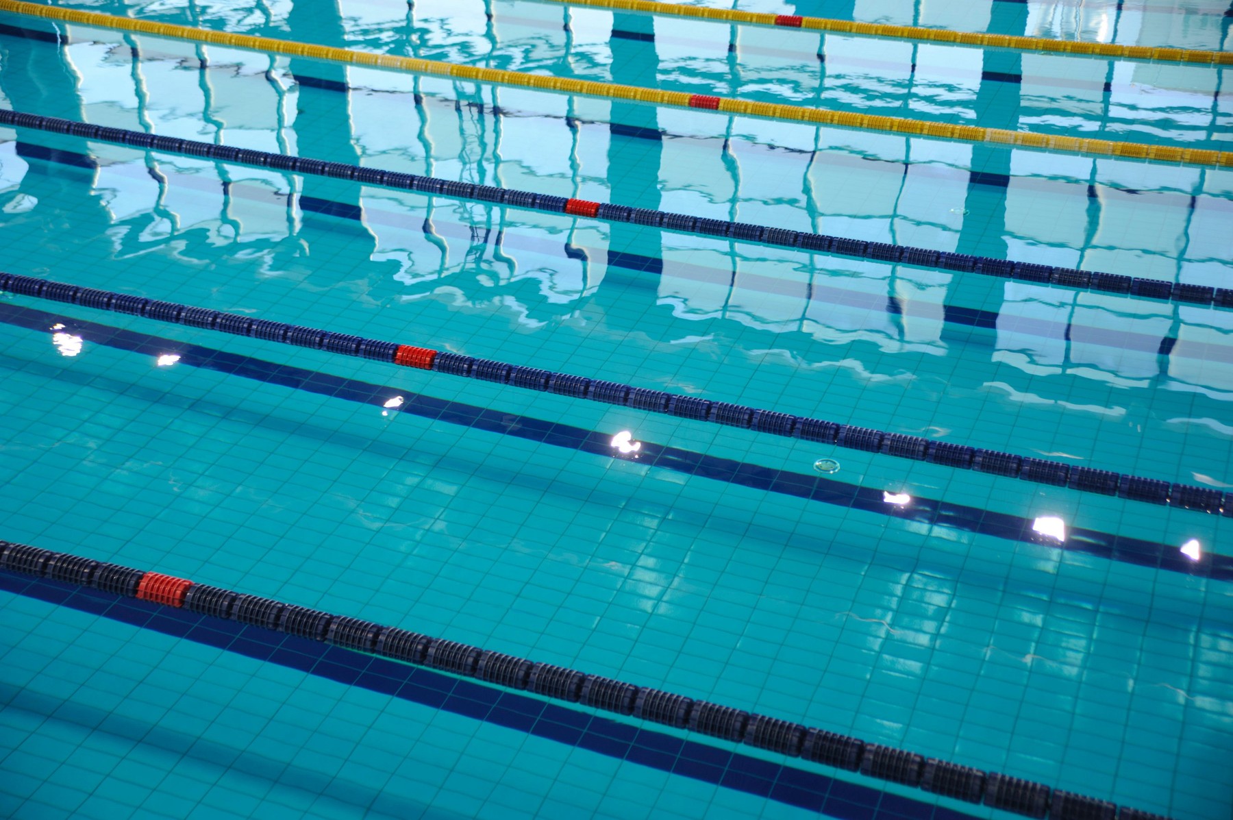 Indoor swimming pool lanes