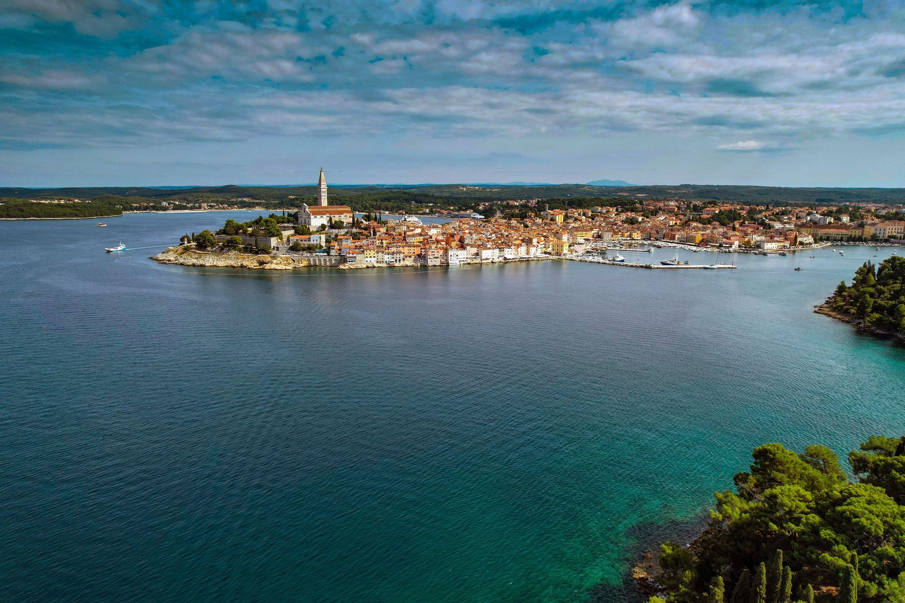 Rovinj, morje, Hrvaška, obala