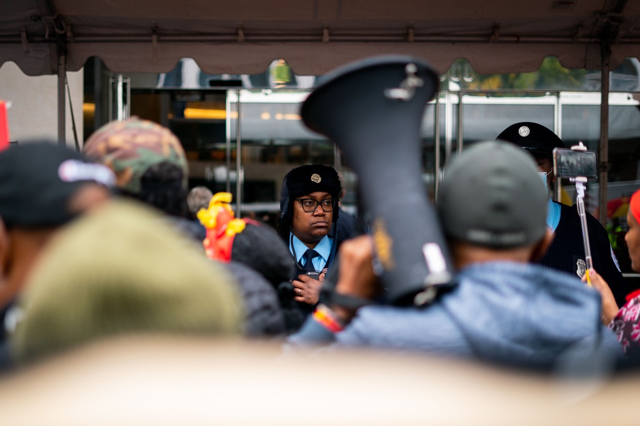Tigray Protestors Outside the IMF Building, IMF Building-1900 Pennsylvania Avenue NW, Washington, District of Columbia, United States of America - 13 Oct 2022