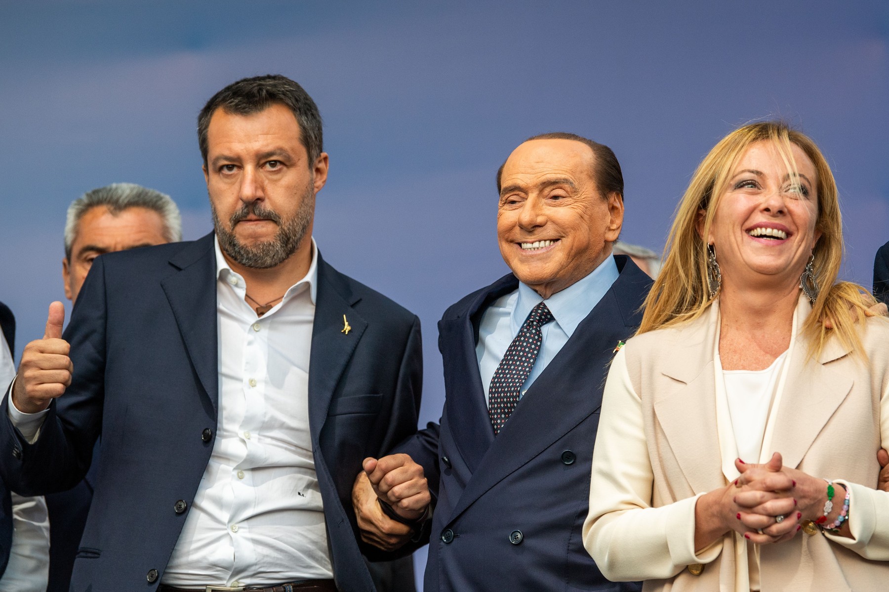 Giorgia meloni, silvio berlusconi, matteo salvini
