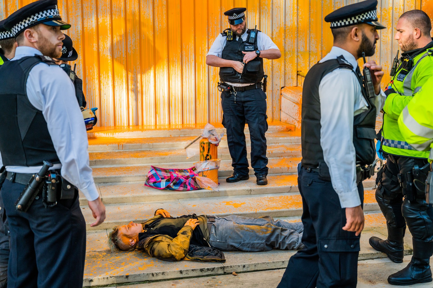 Podnebni aktivisti v Londonu