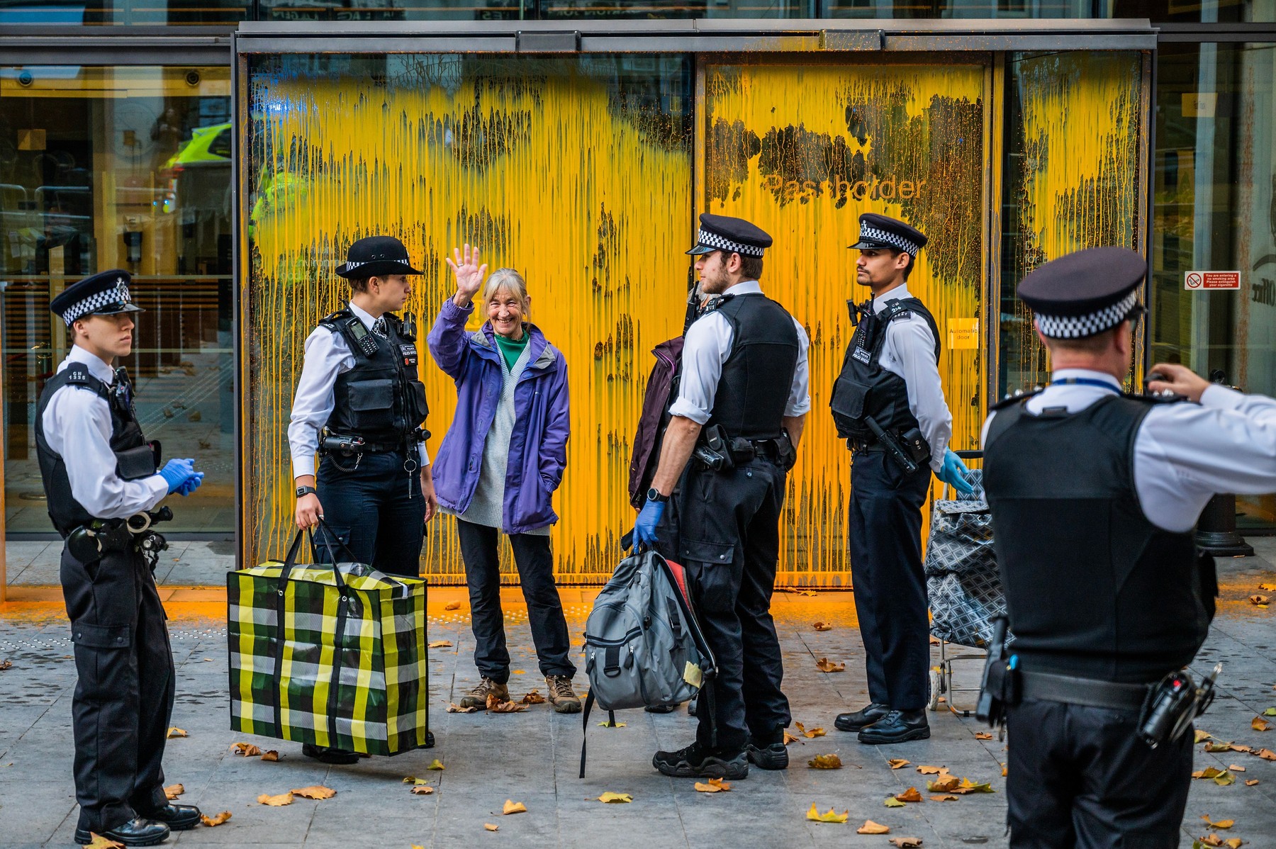 Podnebni aktivisti v Londonu