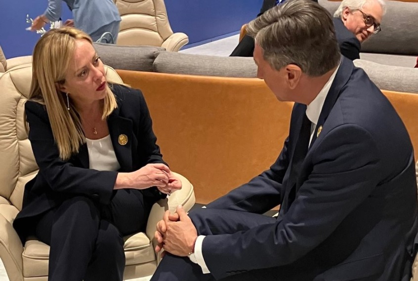 Borut Pahor, Giorgia Meloni