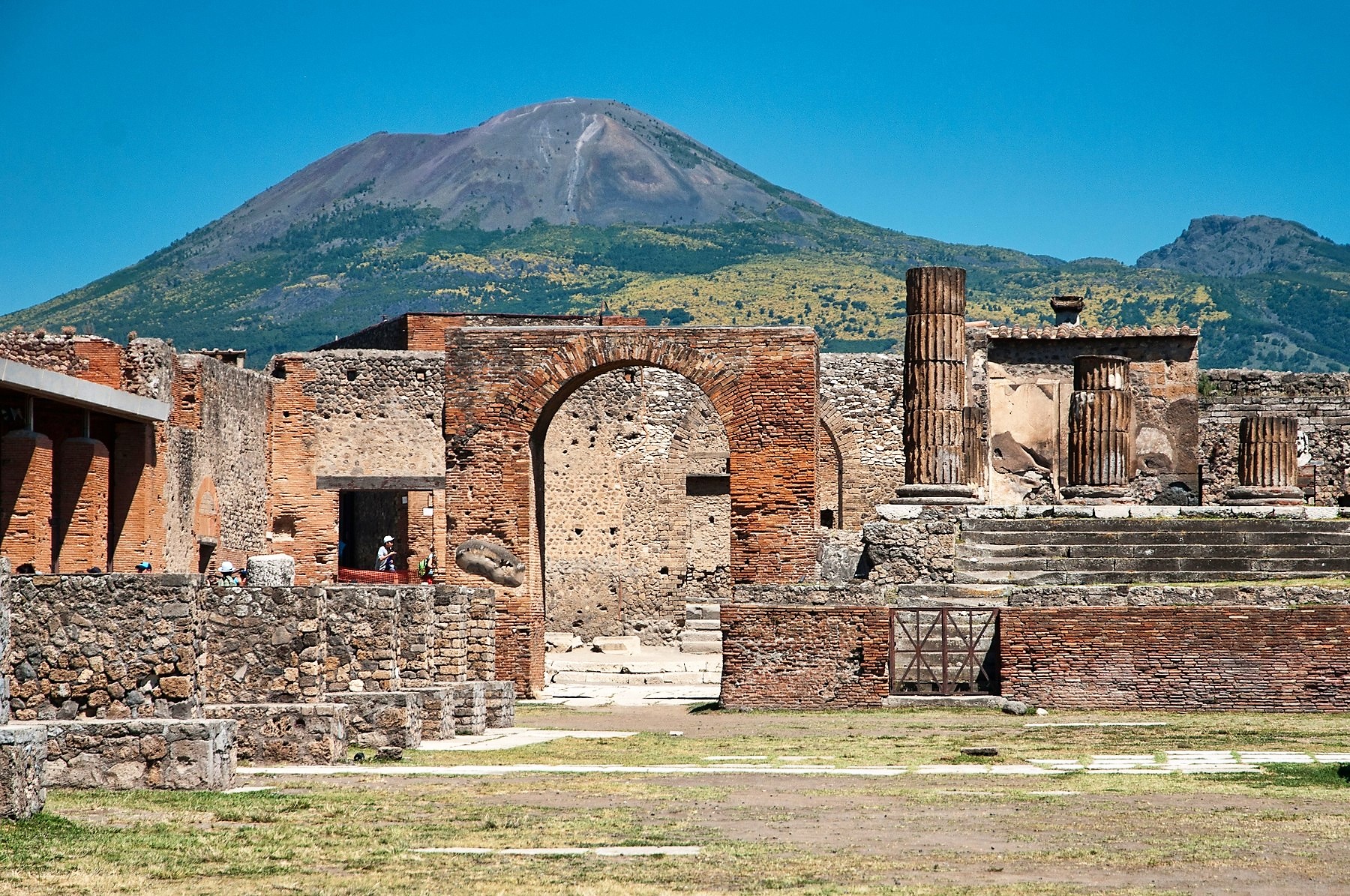 Pompeji; italija, Vezuv