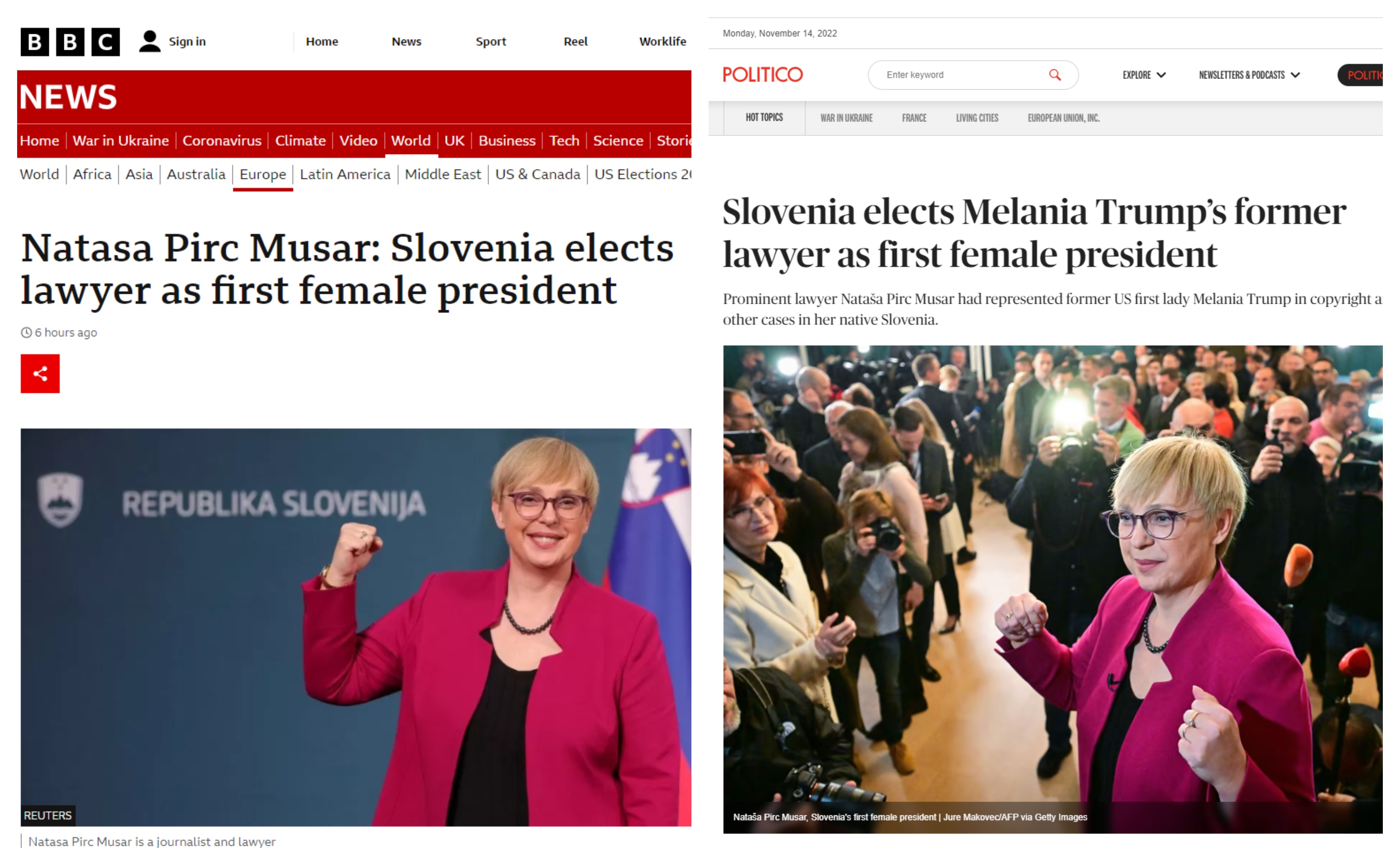 Nataša Pirc Musar tuji mediji