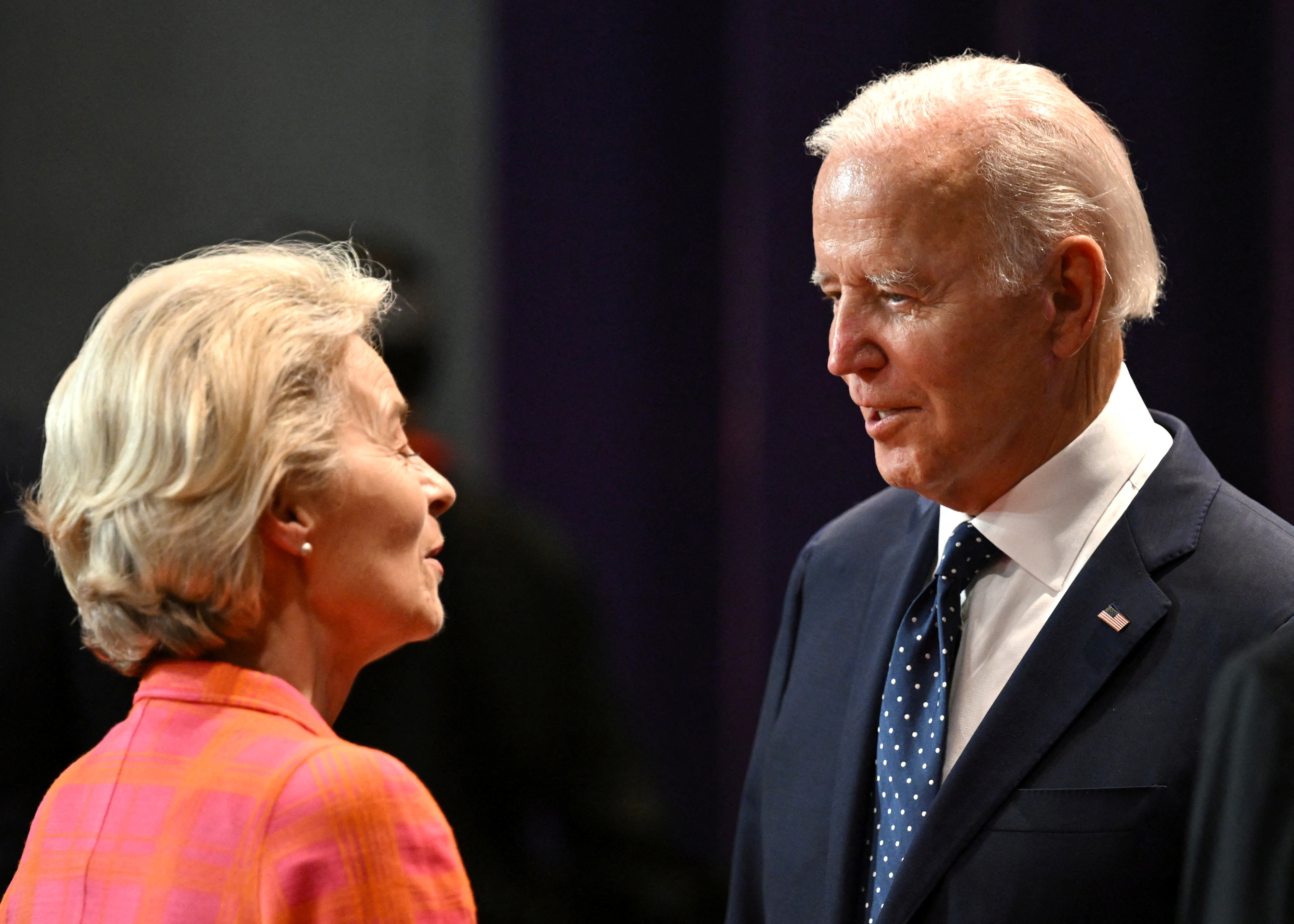 Ursula von der Leyen, Joe Biden