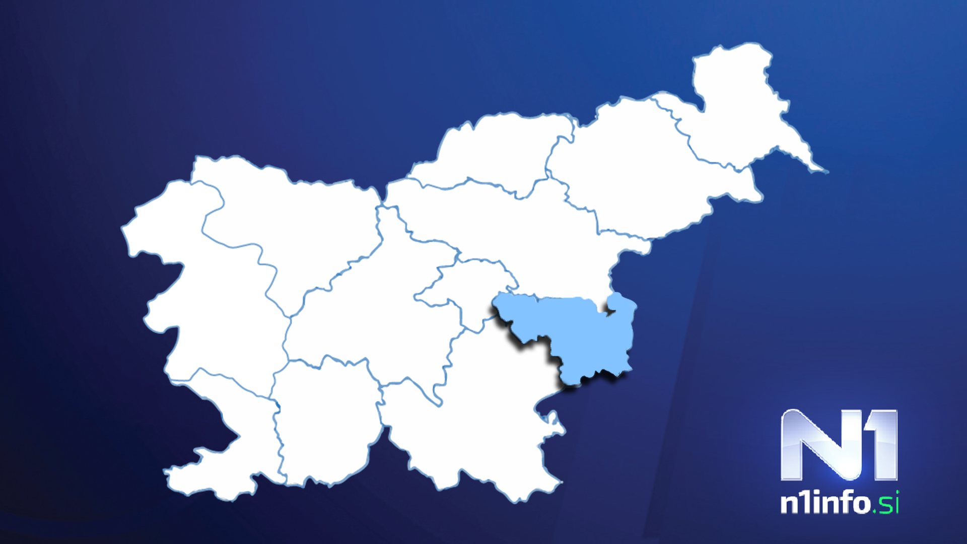 Posavska regija, zemljevid