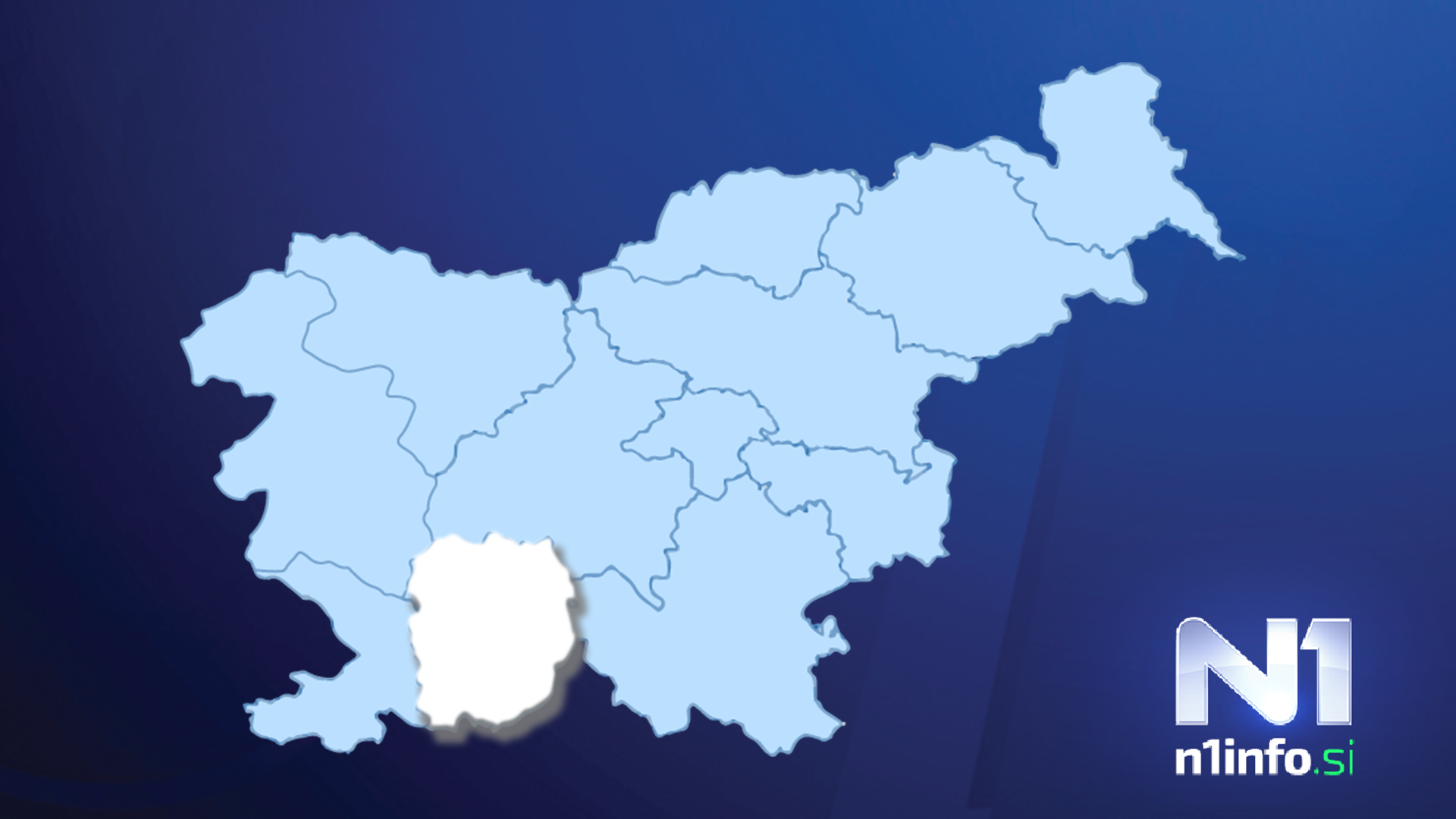 Primorsko-notranjska regija, zemljevid