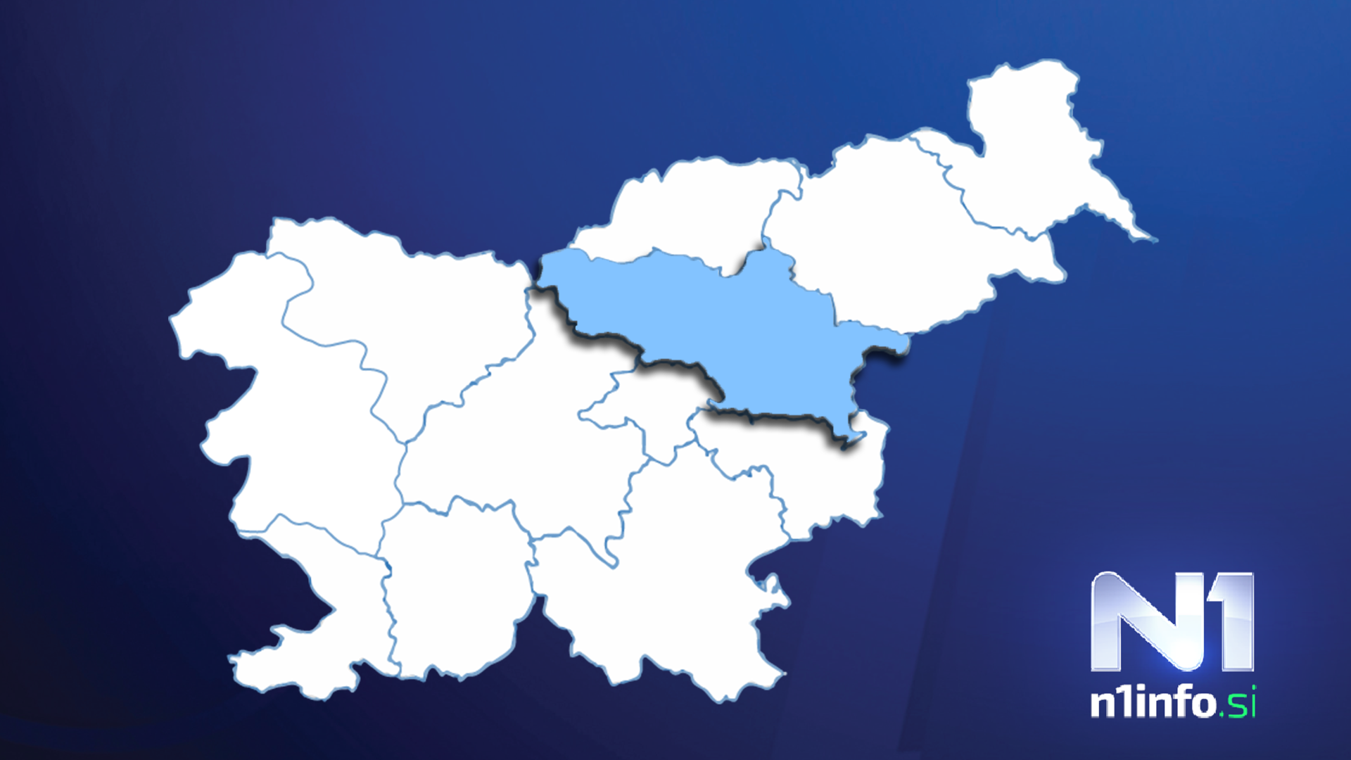 Savinjska regija, zemljevid