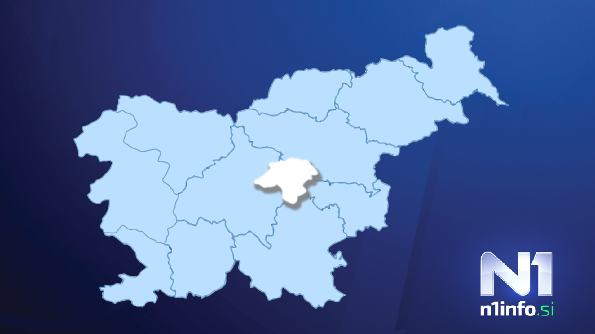 Zasavska regija, zemljevid