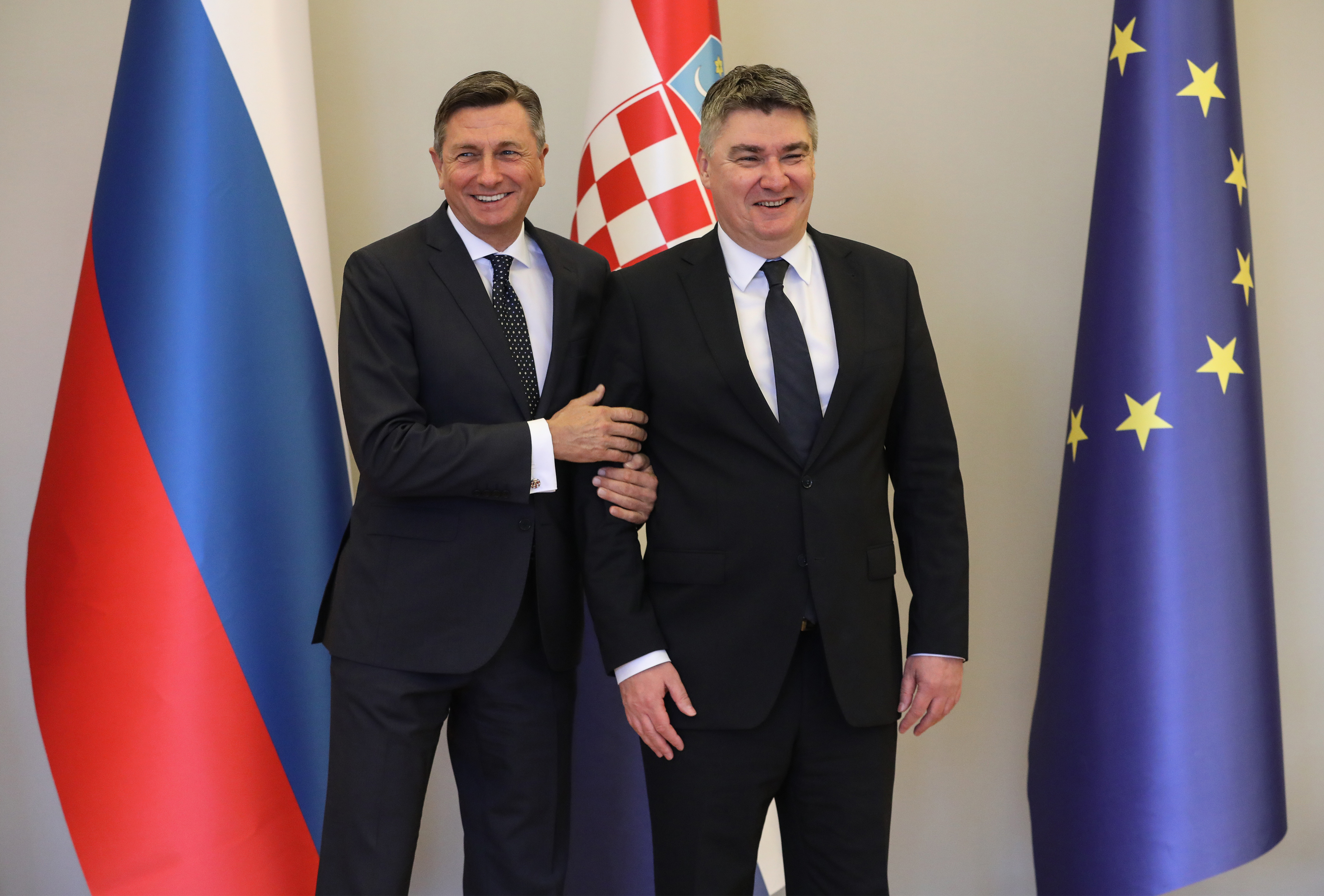 Borut Pahor, Zoran Milanovič, obisk