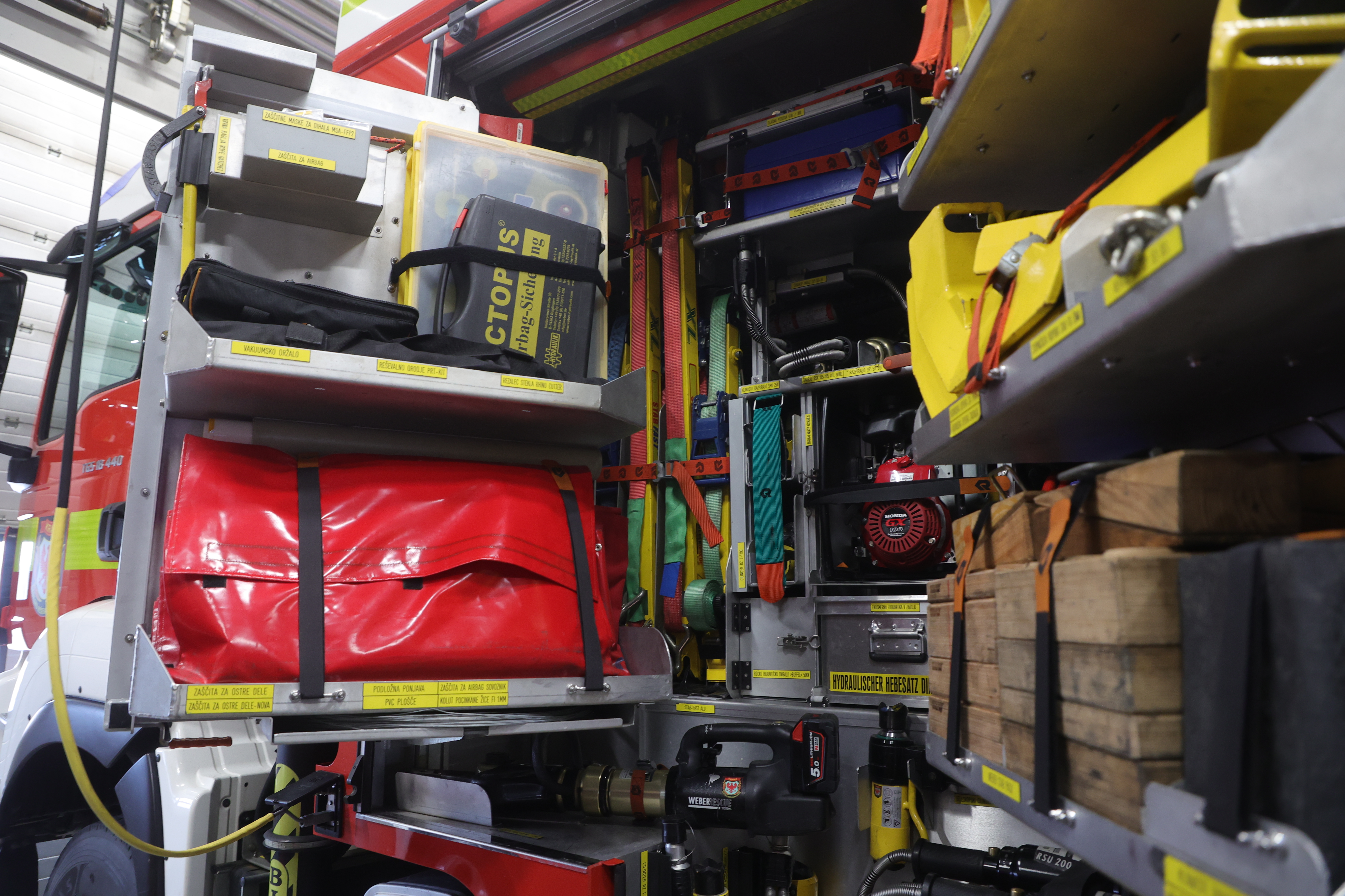 GARS, oprema, gasilci, Kranj