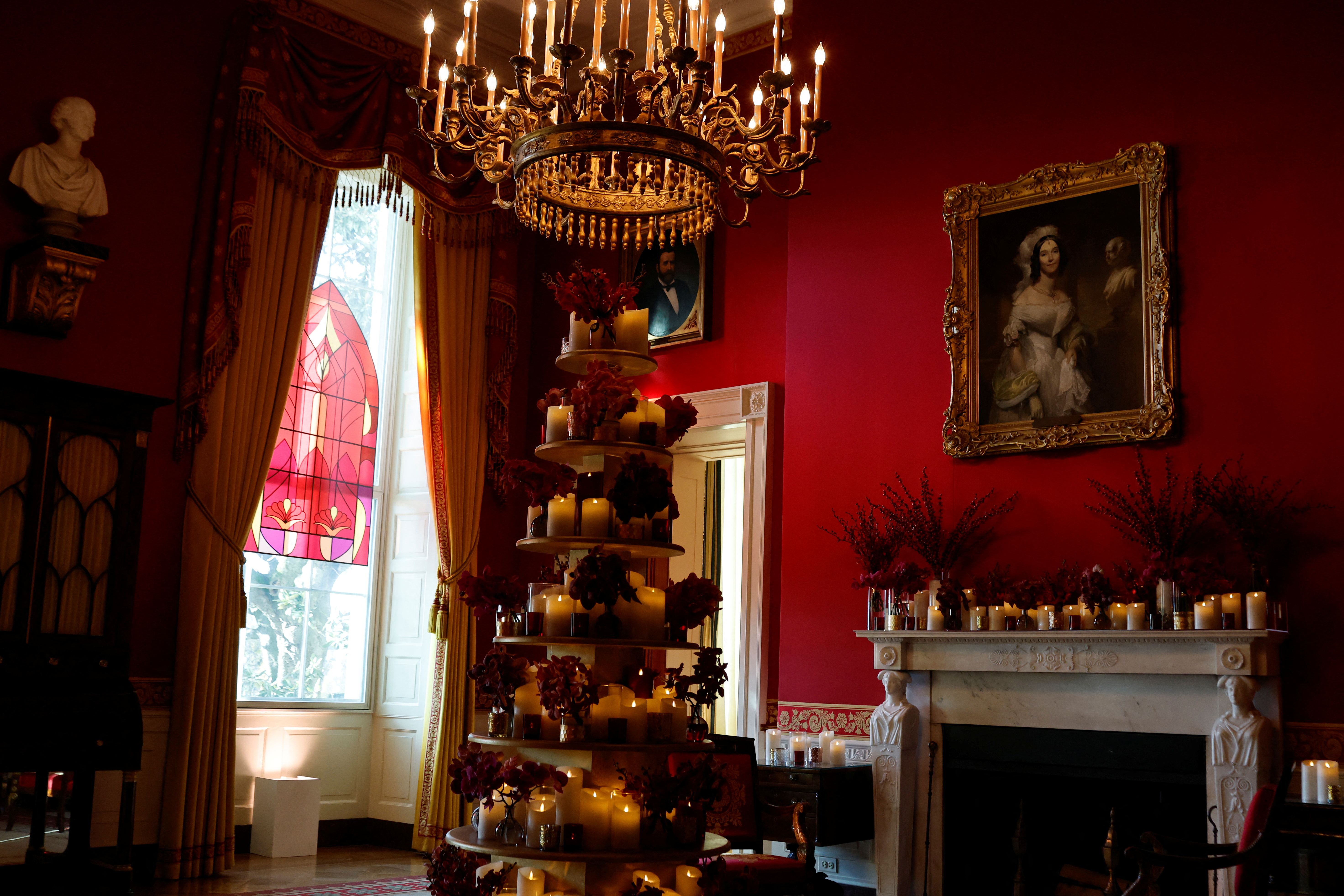 Božič, Bela hiša, okrasitev