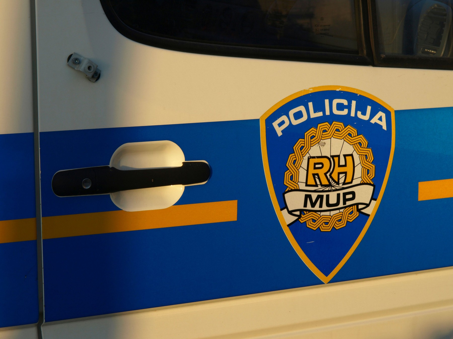 croatian police car, Policija, detail