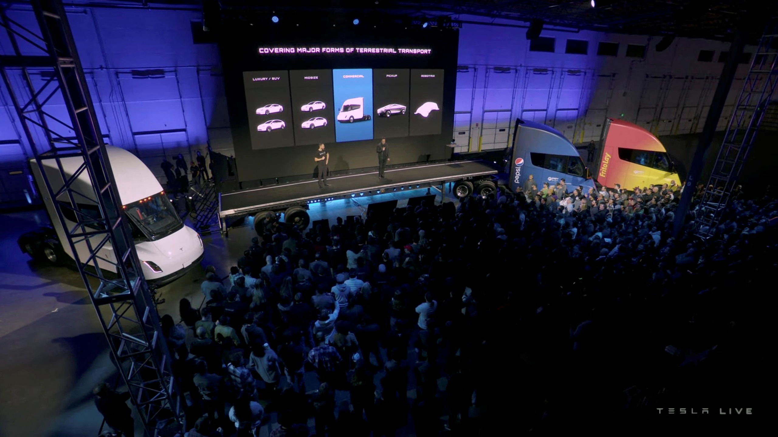 tesla,elon musk,pepsi,tovornjaki,električni,zeleno