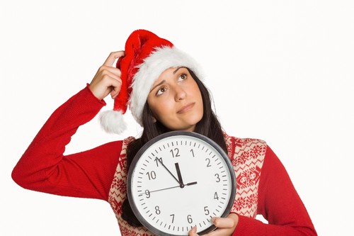 ženska, ura, novo leto, novoletne zaobljube, božič