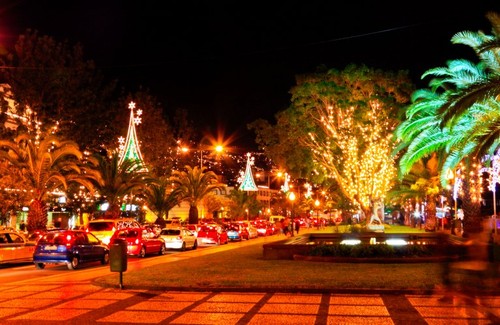 božič, okrasitev, Madeira, Portugalska, novo leto