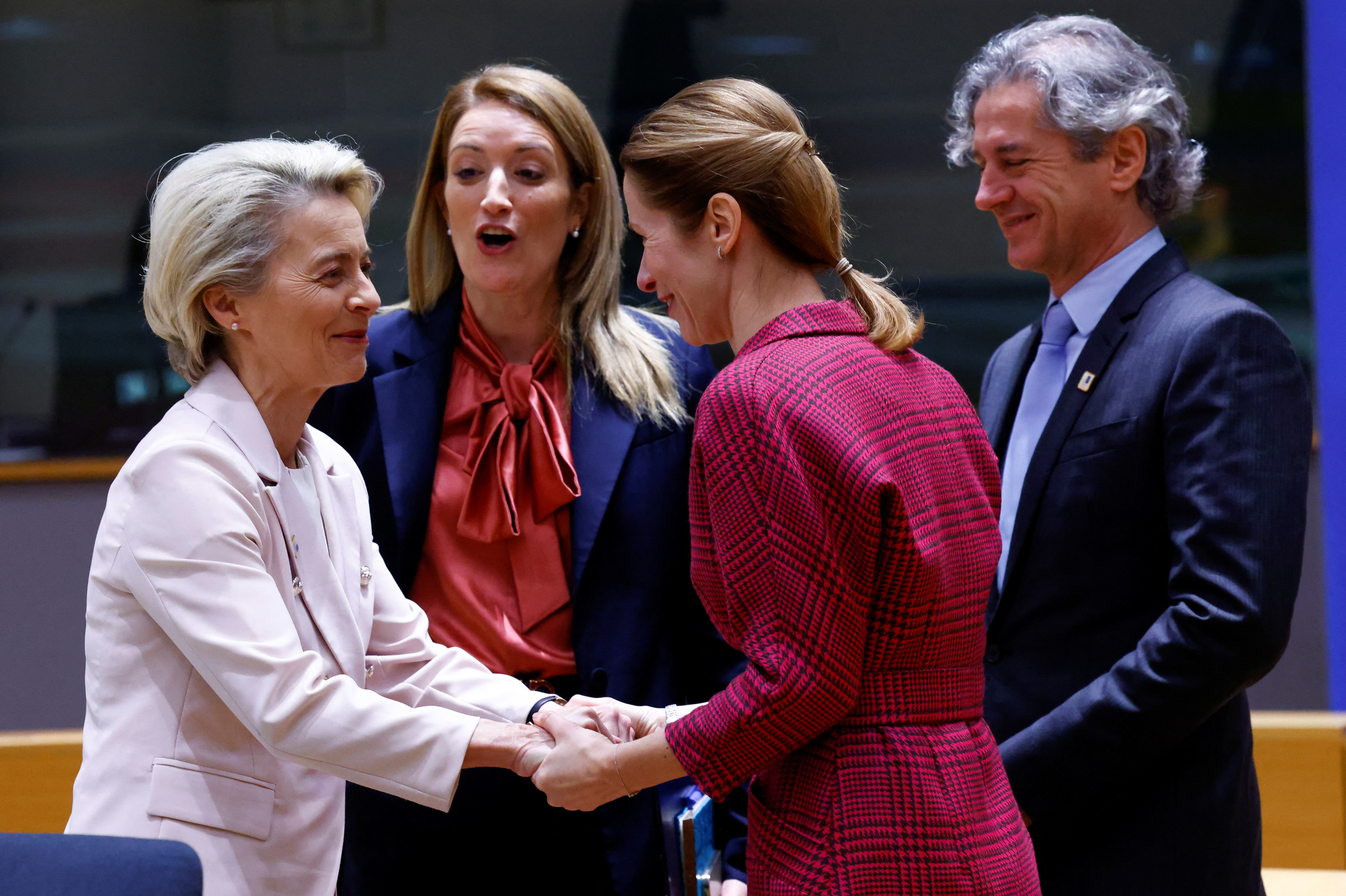 robert golob,eu,roberta metsola,kaja kallas,ursula von der leyen,