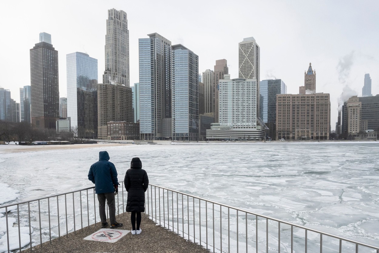 Bomb cyclone continues, CHICAGO, ILLINOIS, USA - 23 Dec 2022