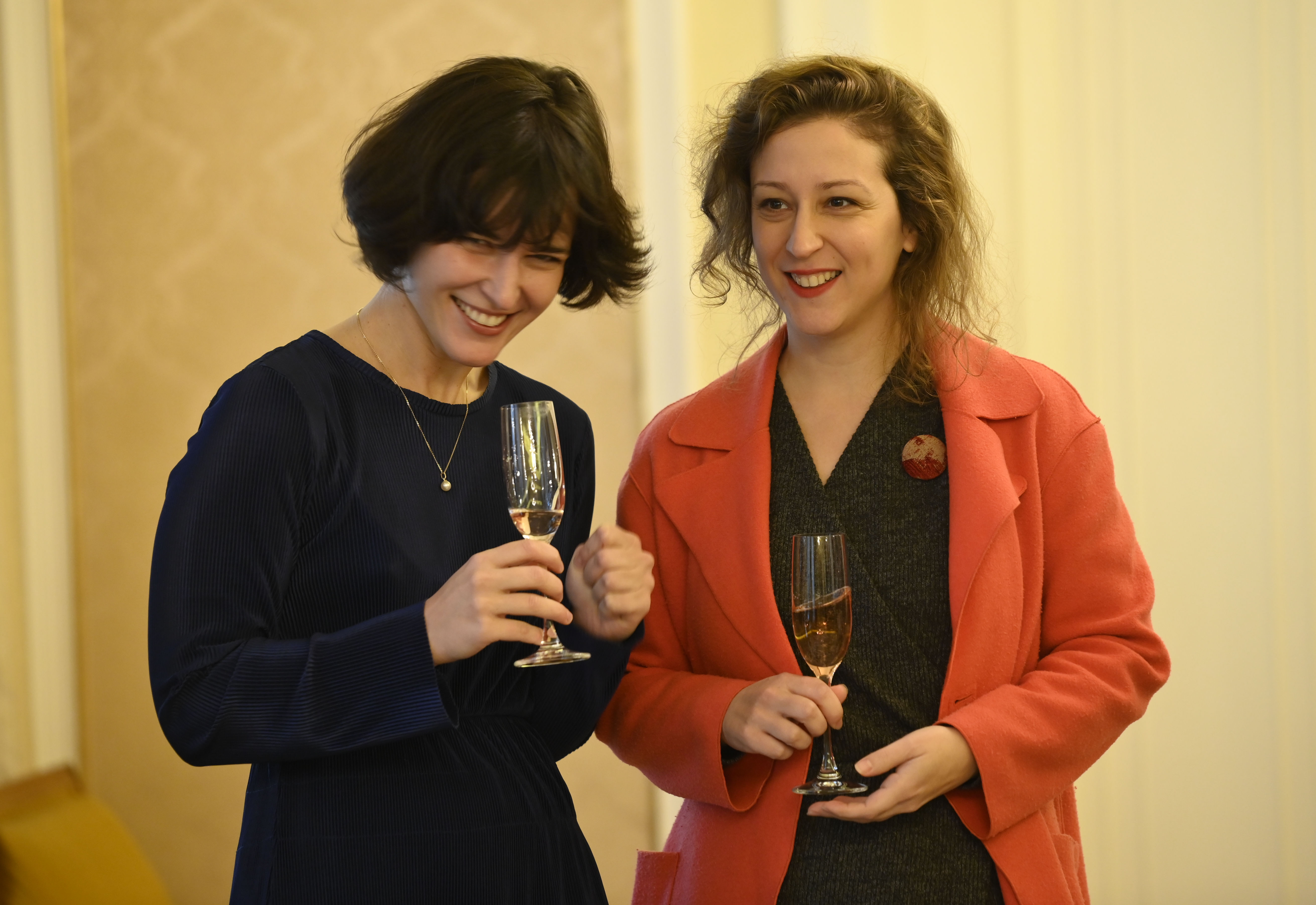 Predstavniki Slovenskega filmskega centra in ustvarjalci filmov Babičino seksualno življenje in Telesce