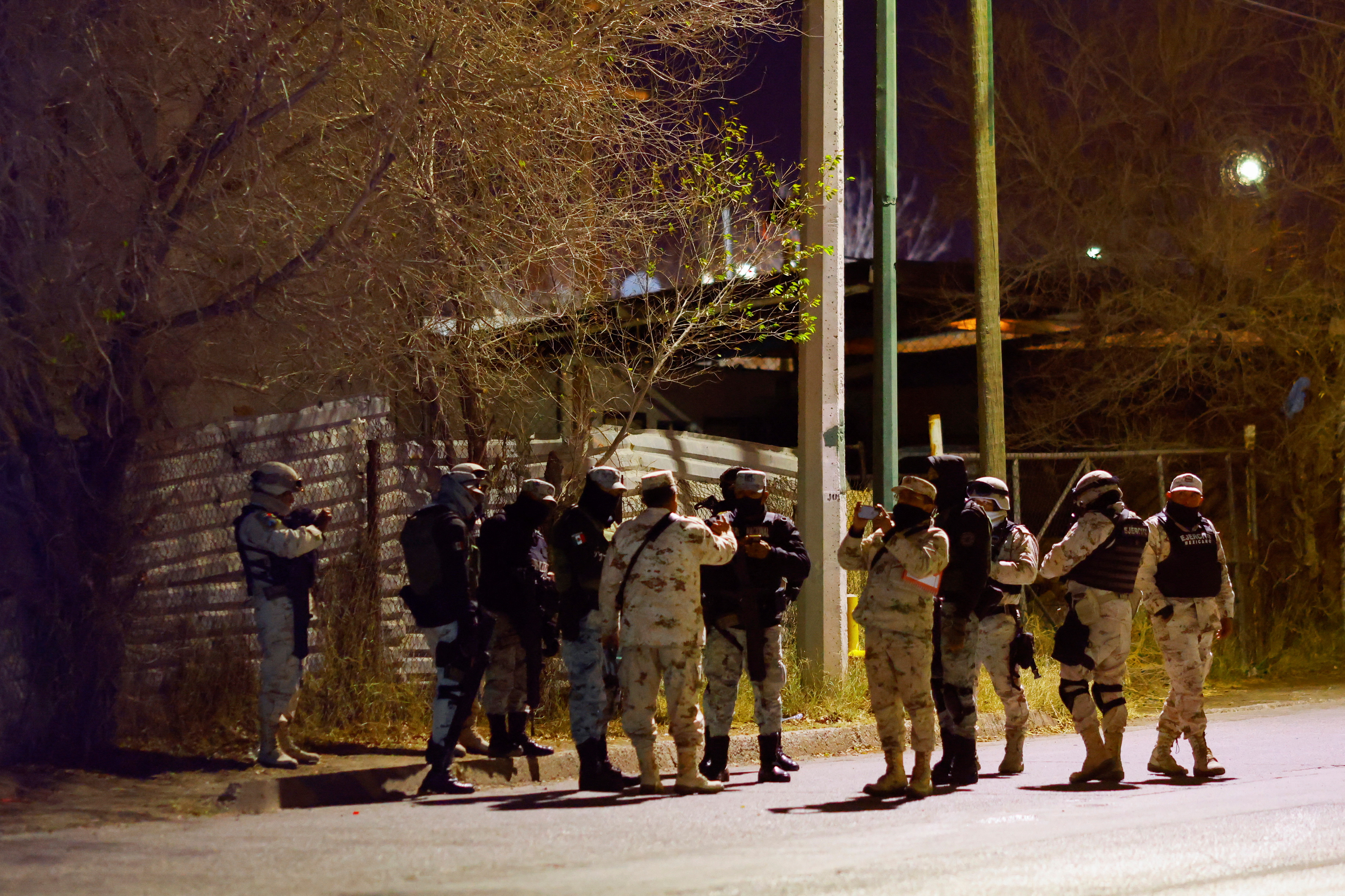 Unknown assailants attacked police officers from AEI, in Ciudad Juarez