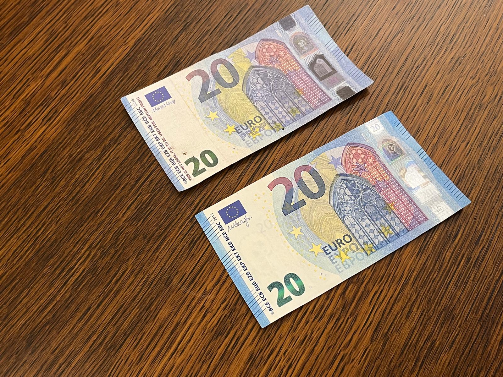 ponarejeni evrski bankovci