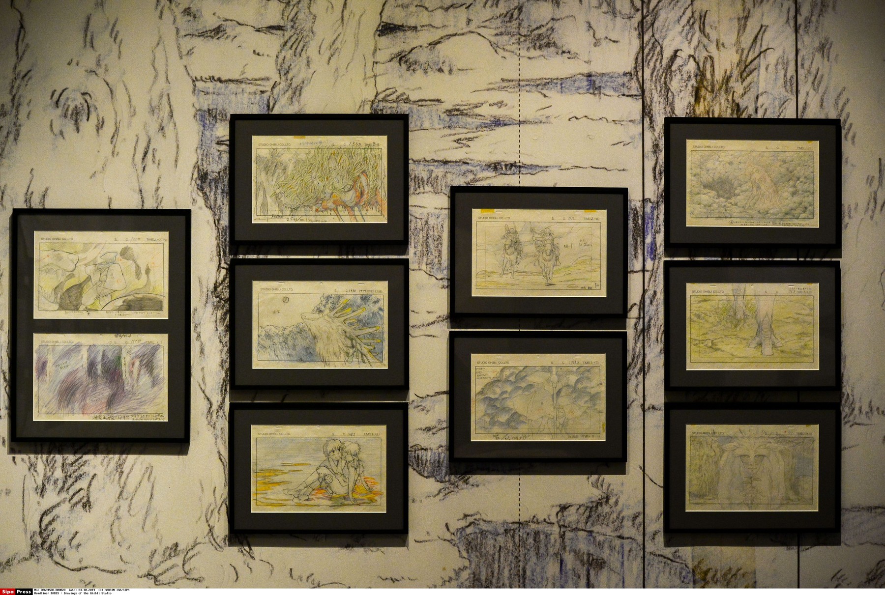 PARIS : Drawings of the Ghibli Studio