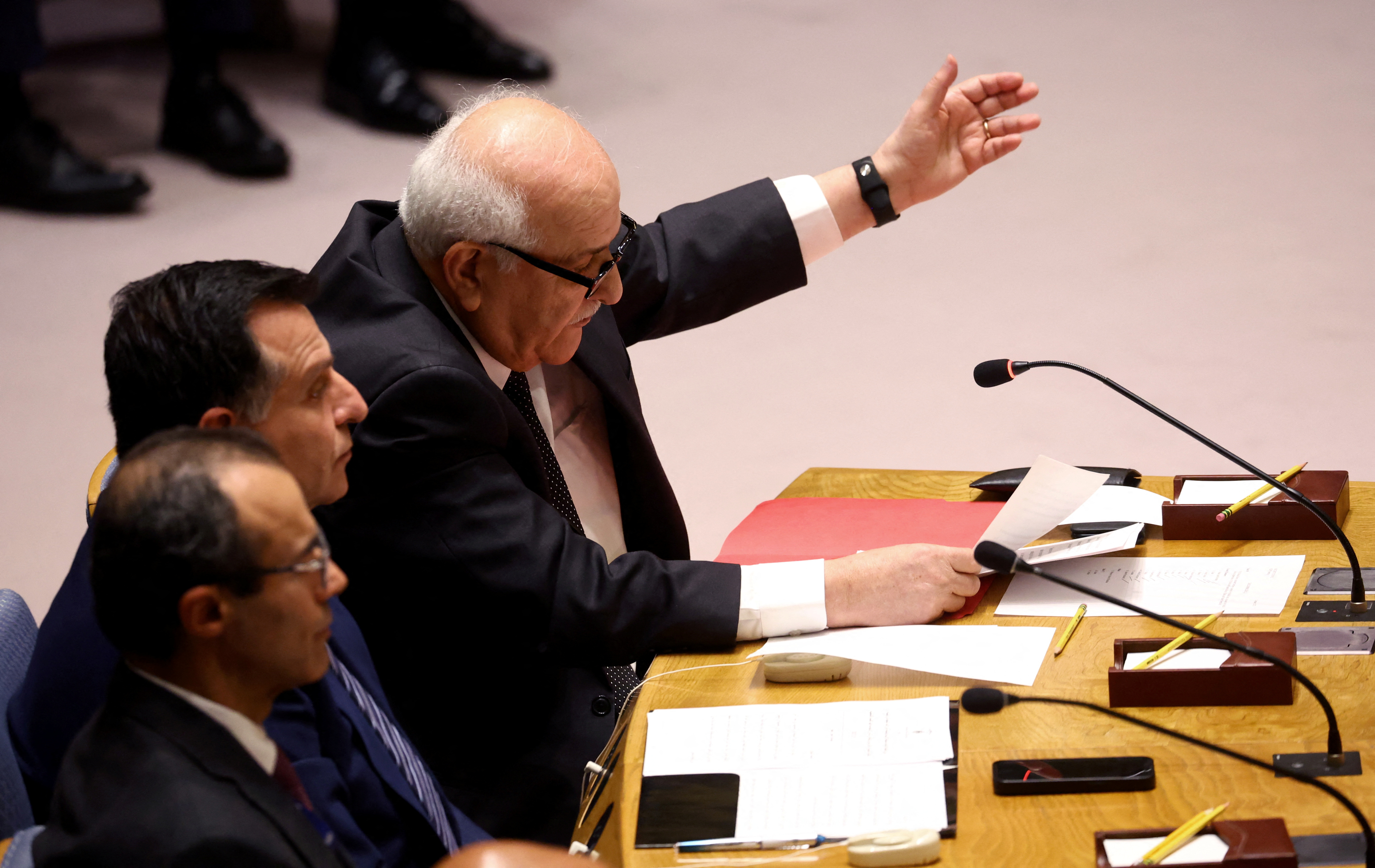 United Nations Security Council meets following developments at Al Aqsa mosque compound in Jerusalem, in New York