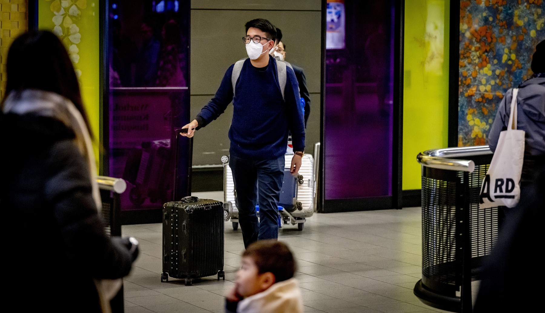 China Relaxes Corona Rules for Travelers, Schiphol - 08 Jan 2023