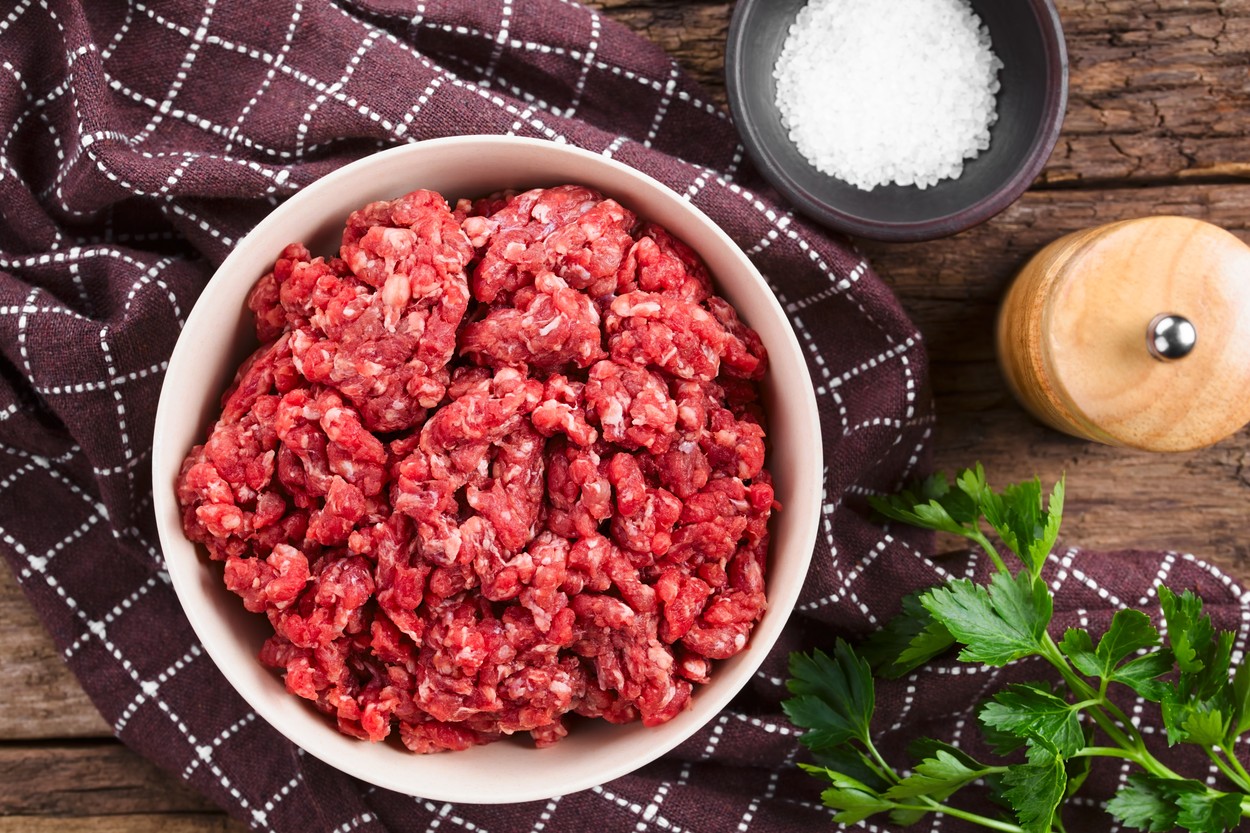 Fresh Raw Ground Beef Meat