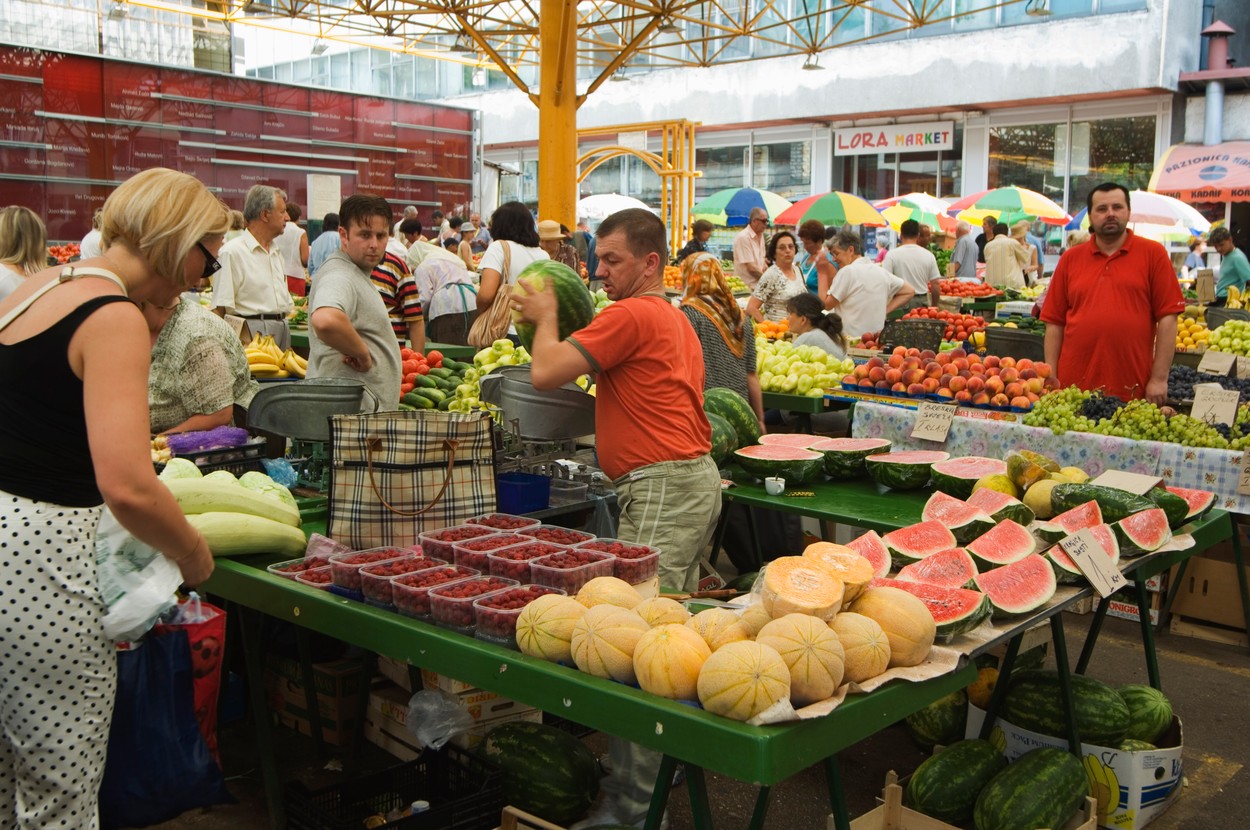 Tržnica v Sarajevu, Sarajevo. Bosna in Hercegovina, Bosna, Bih