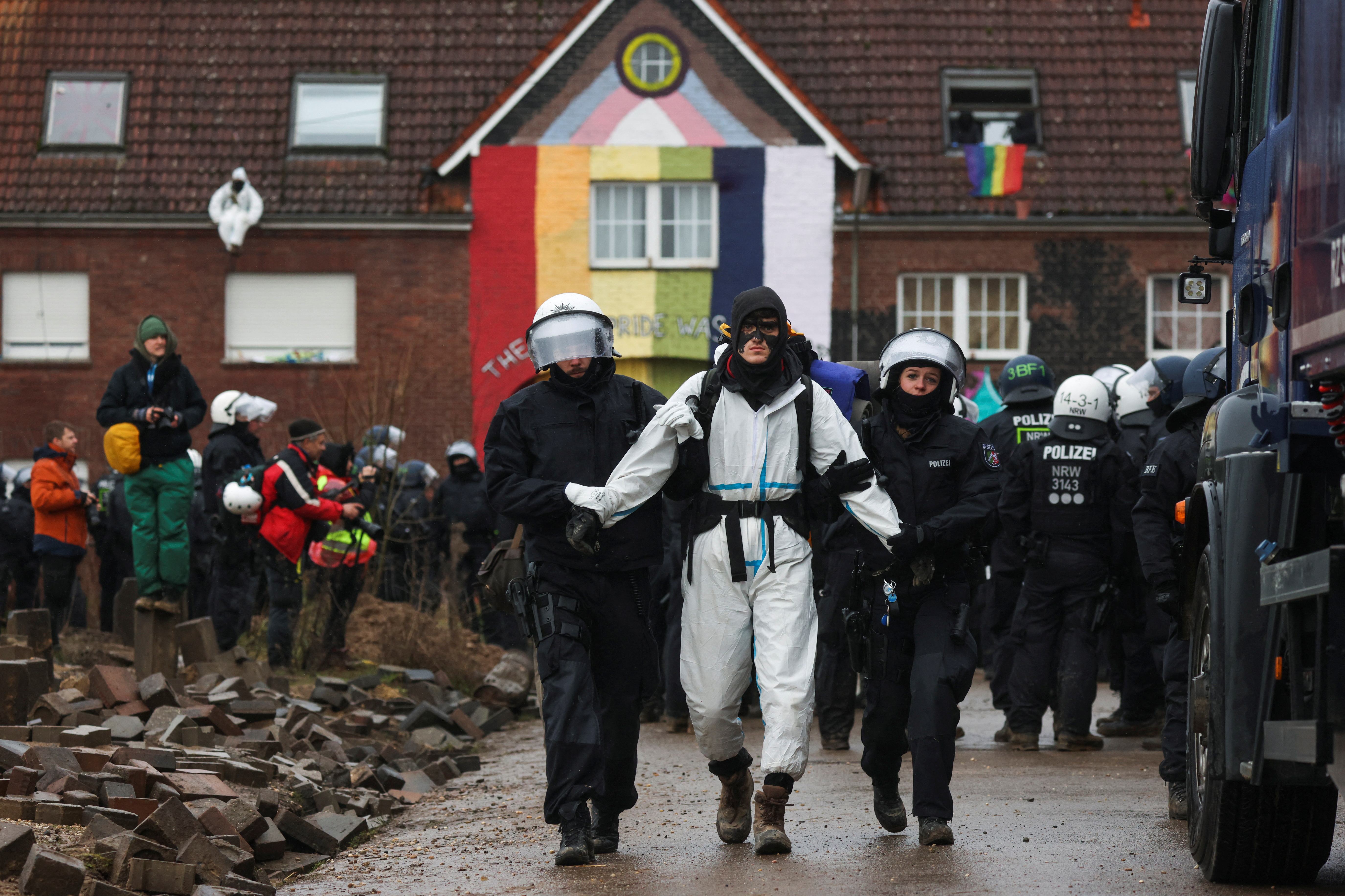 Lützerath, protest, premogovnik