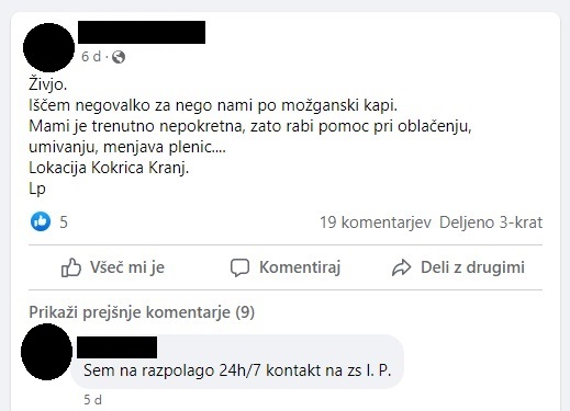 nega, starejši, oglas