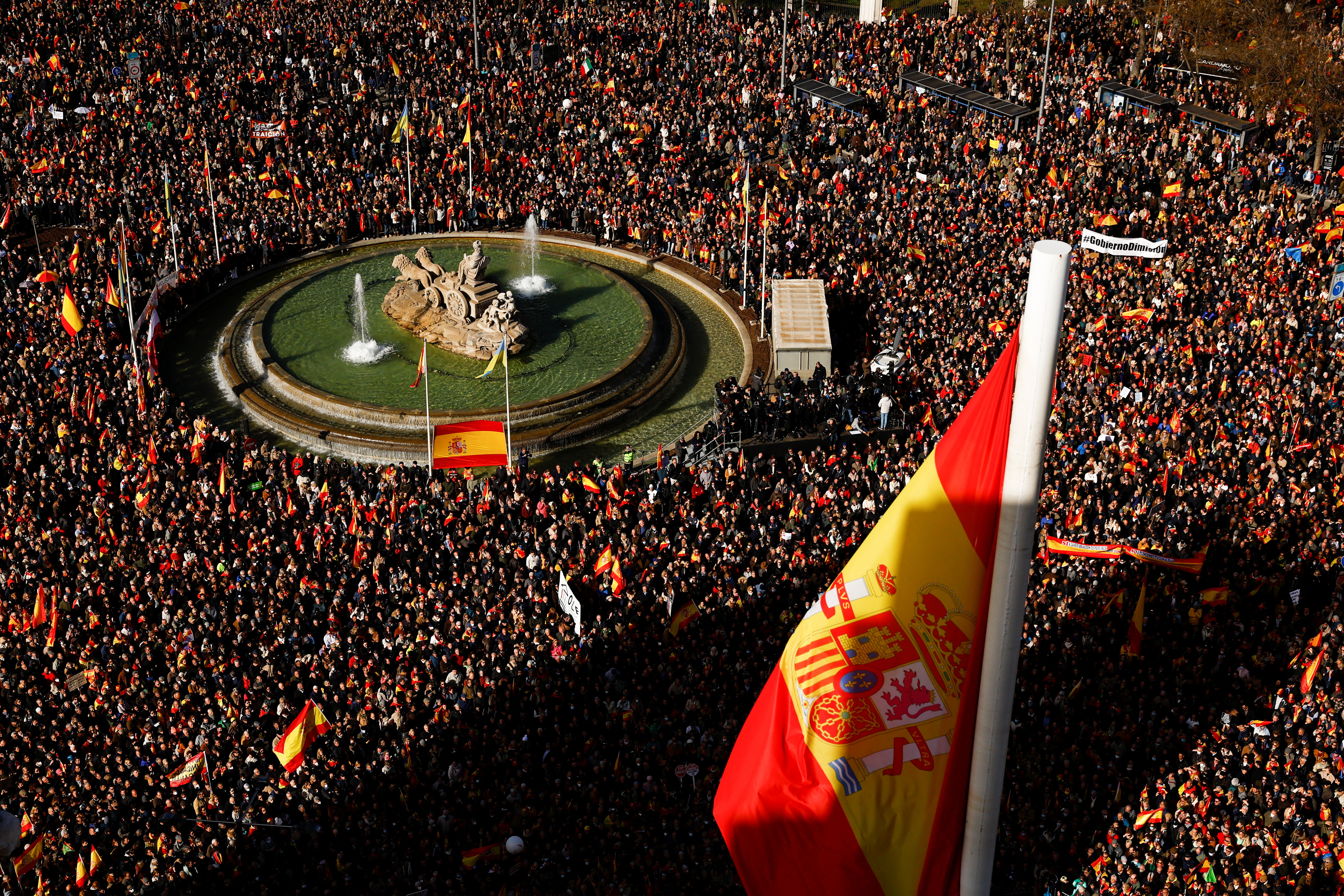 protest, Španija, Madrid, vlada Pedra Sancheza