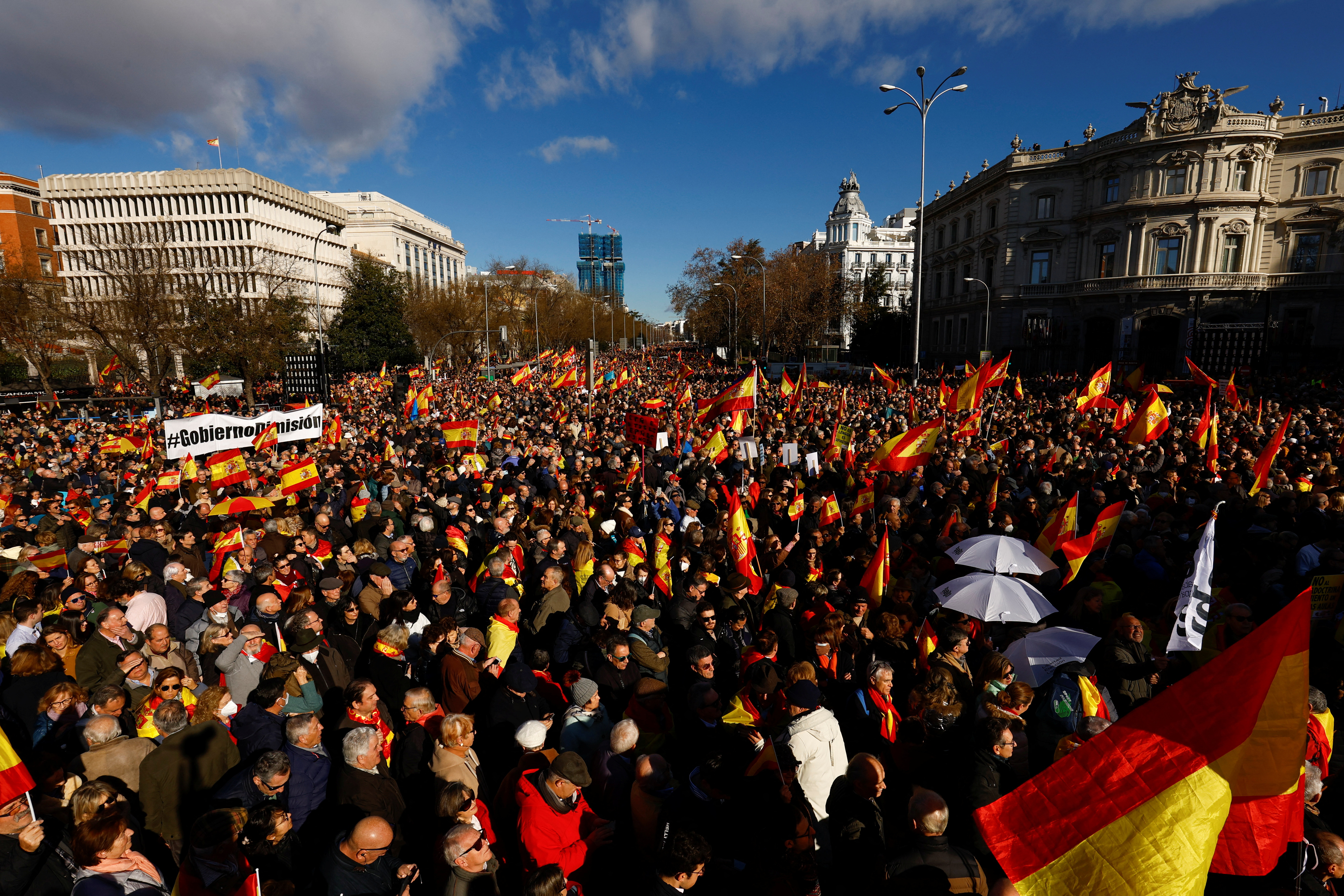 protest, Španija, Madrid, vlada Pedra Sancheza