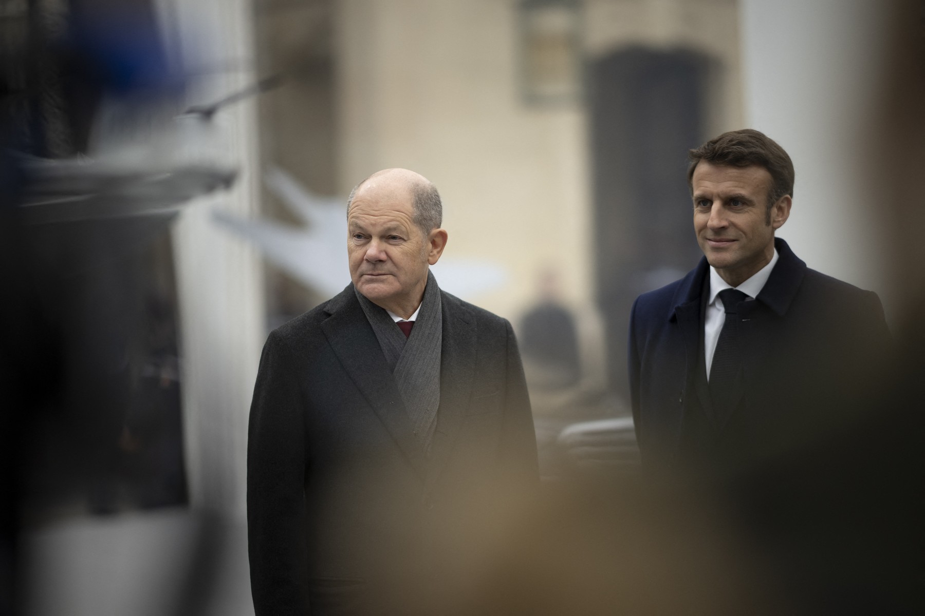 Olaf Scholz, Emmanuel Macron