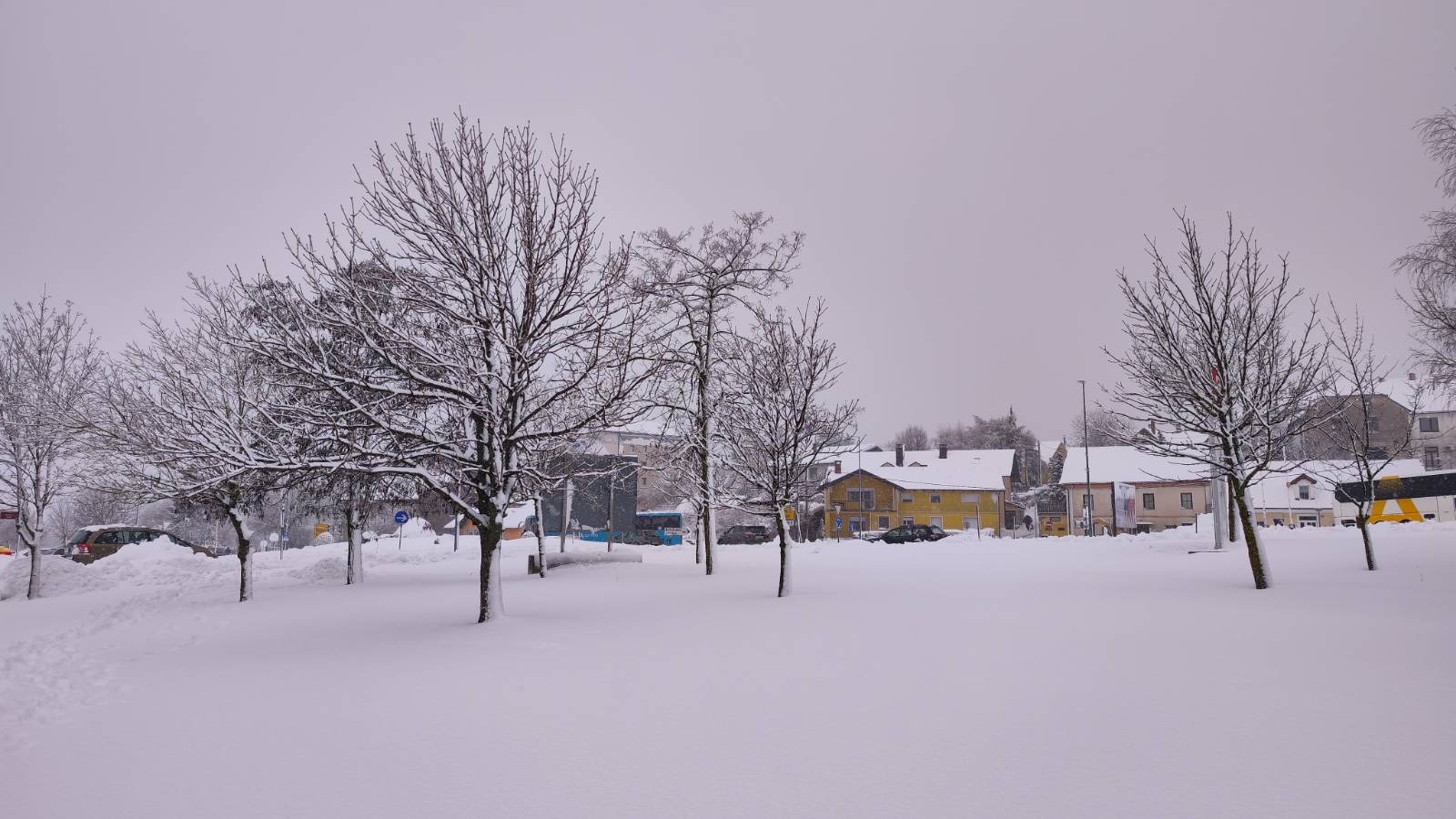 sneg snežne razmere