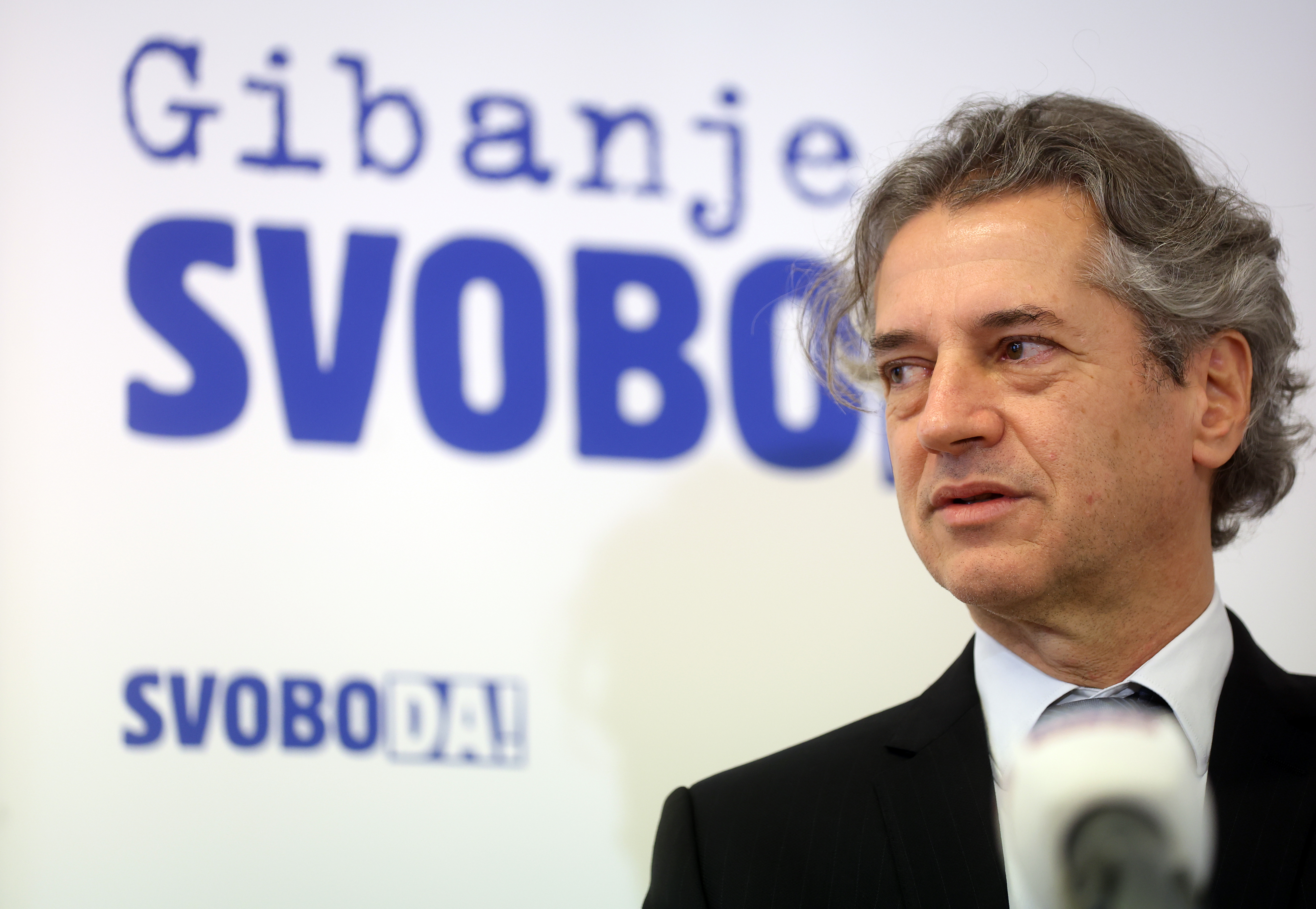 Robert Golob ob obletnici stranke Gibanje Svoboda.