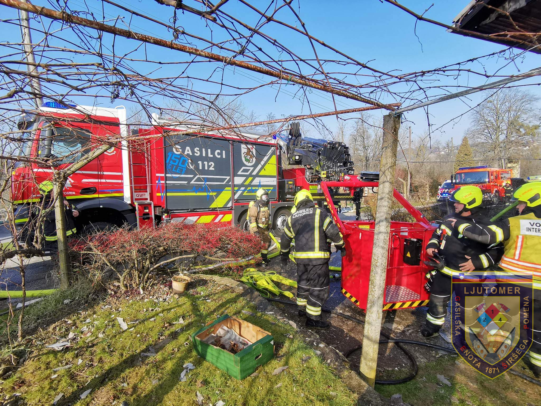 požar, Ljutomer, stanovanjska hiša