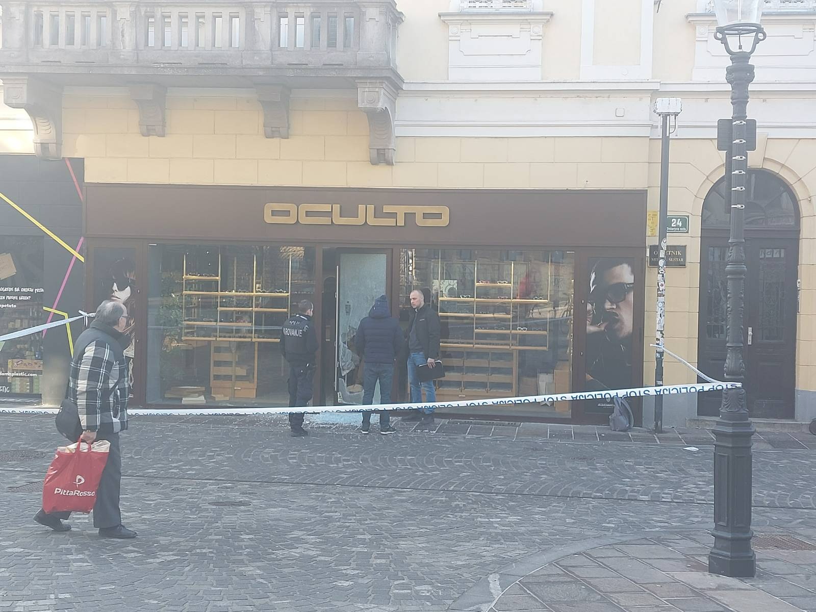 Policija, vlom, očala