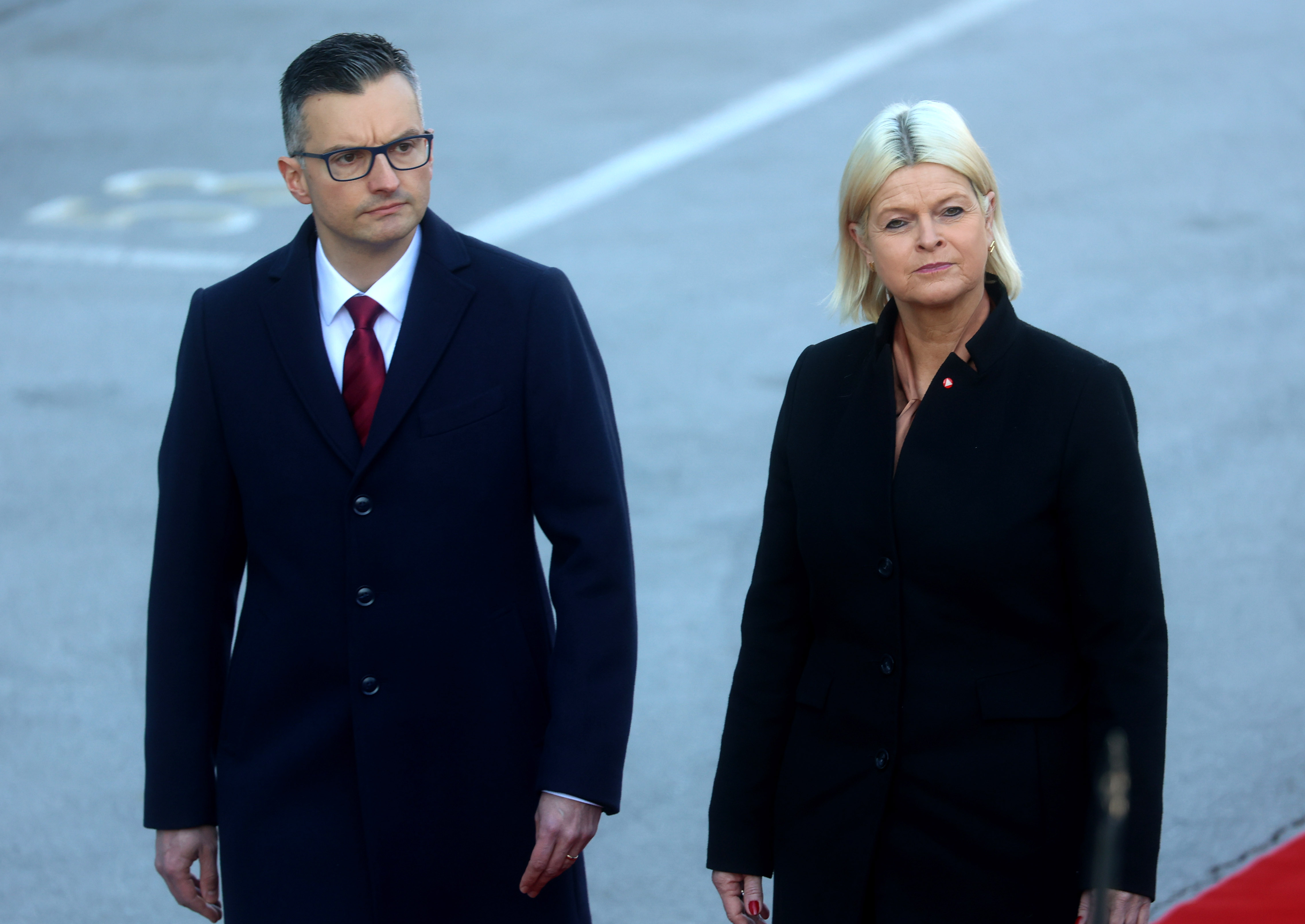 Marjan Šarec in Klaudia Tanner