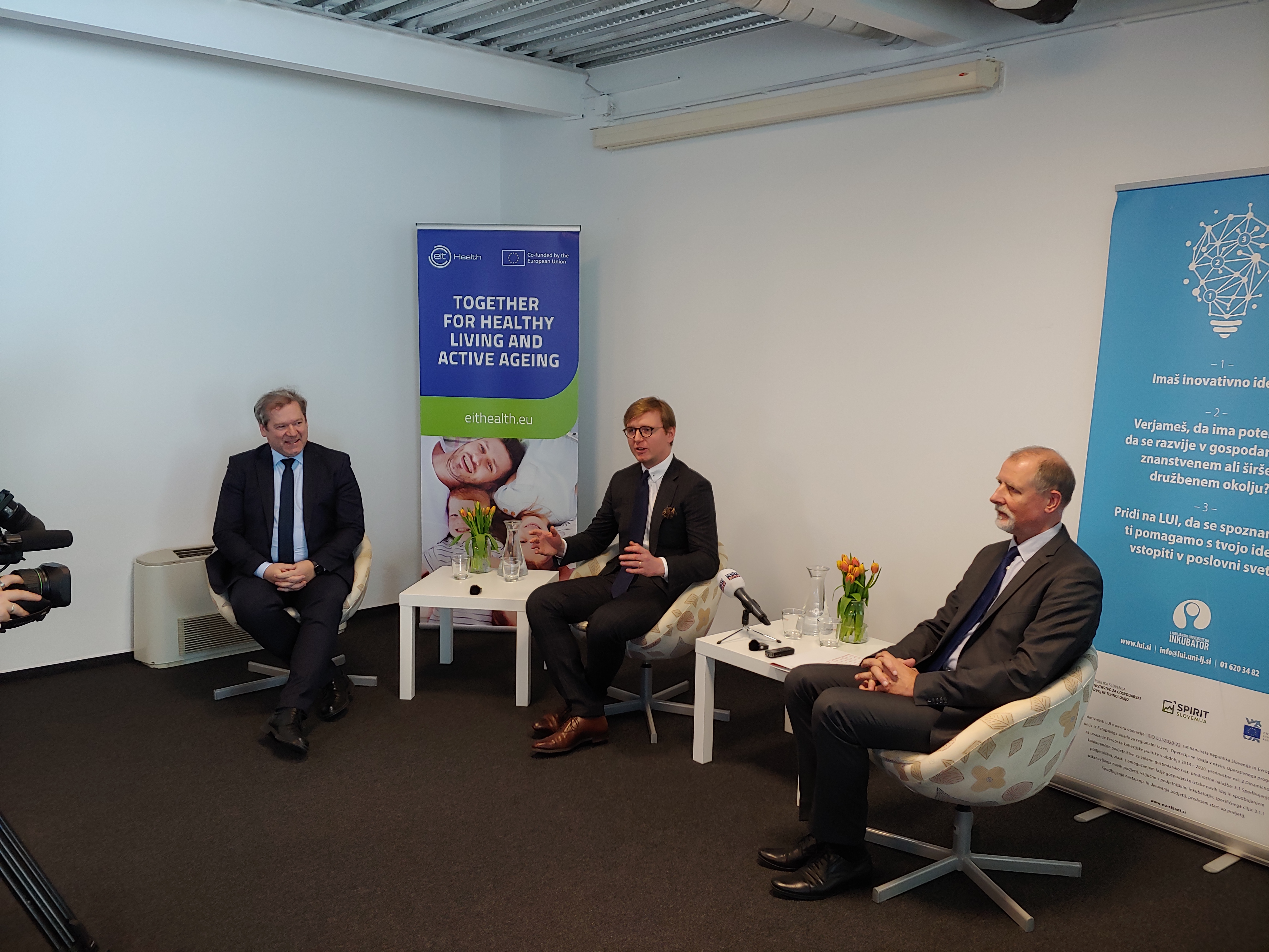 ljubljanski univerzitetni inkubator,inovacije,startup,gregor majdič,igor papič,Jakob Gajšek,novinarska konferenca,deeptech alliance